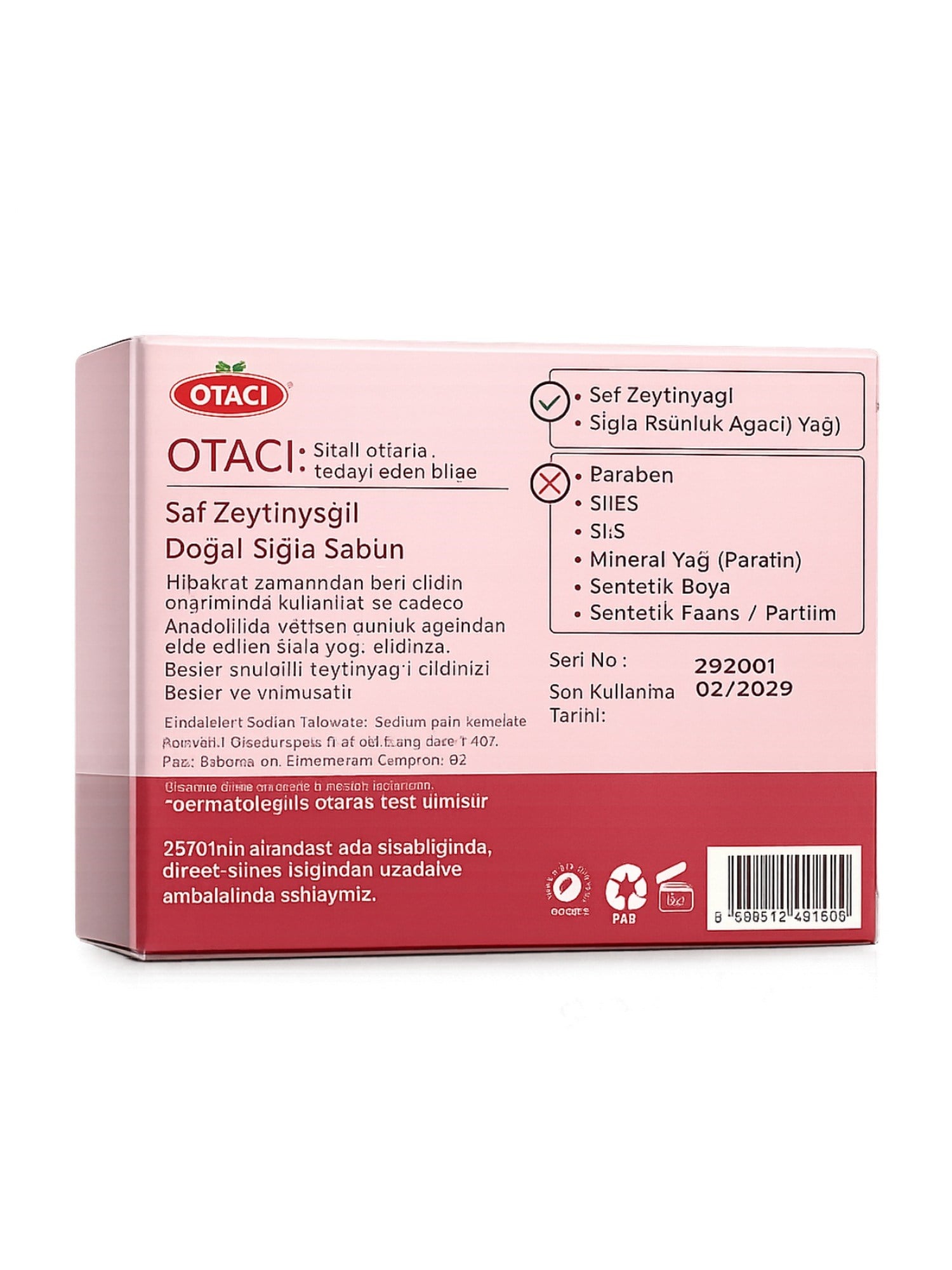Otacı Doğal Sığla Sabun 100 Gr