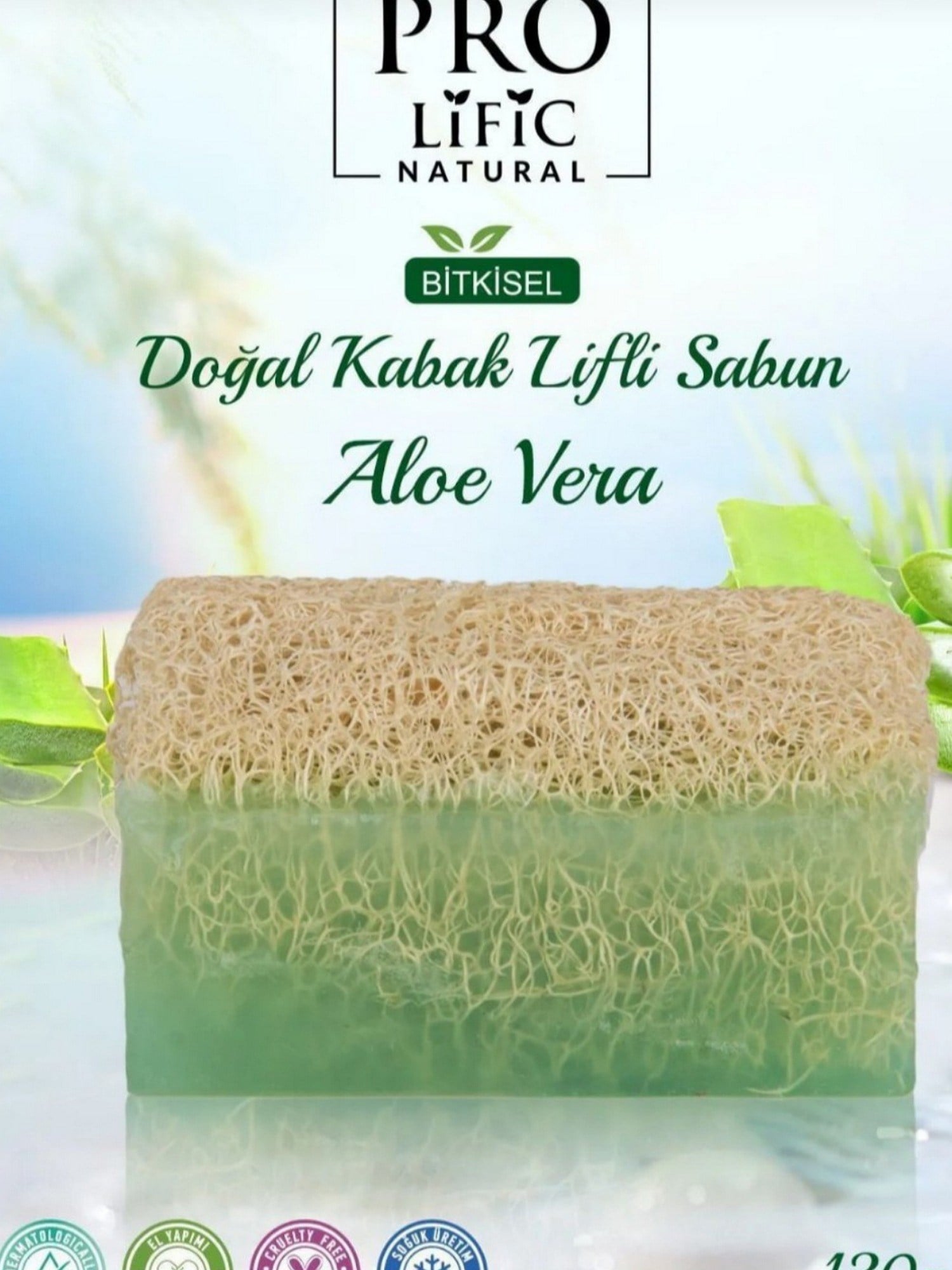 Pro Lific Natural Aloe Vera Doğal Kabak Lifli Sabun