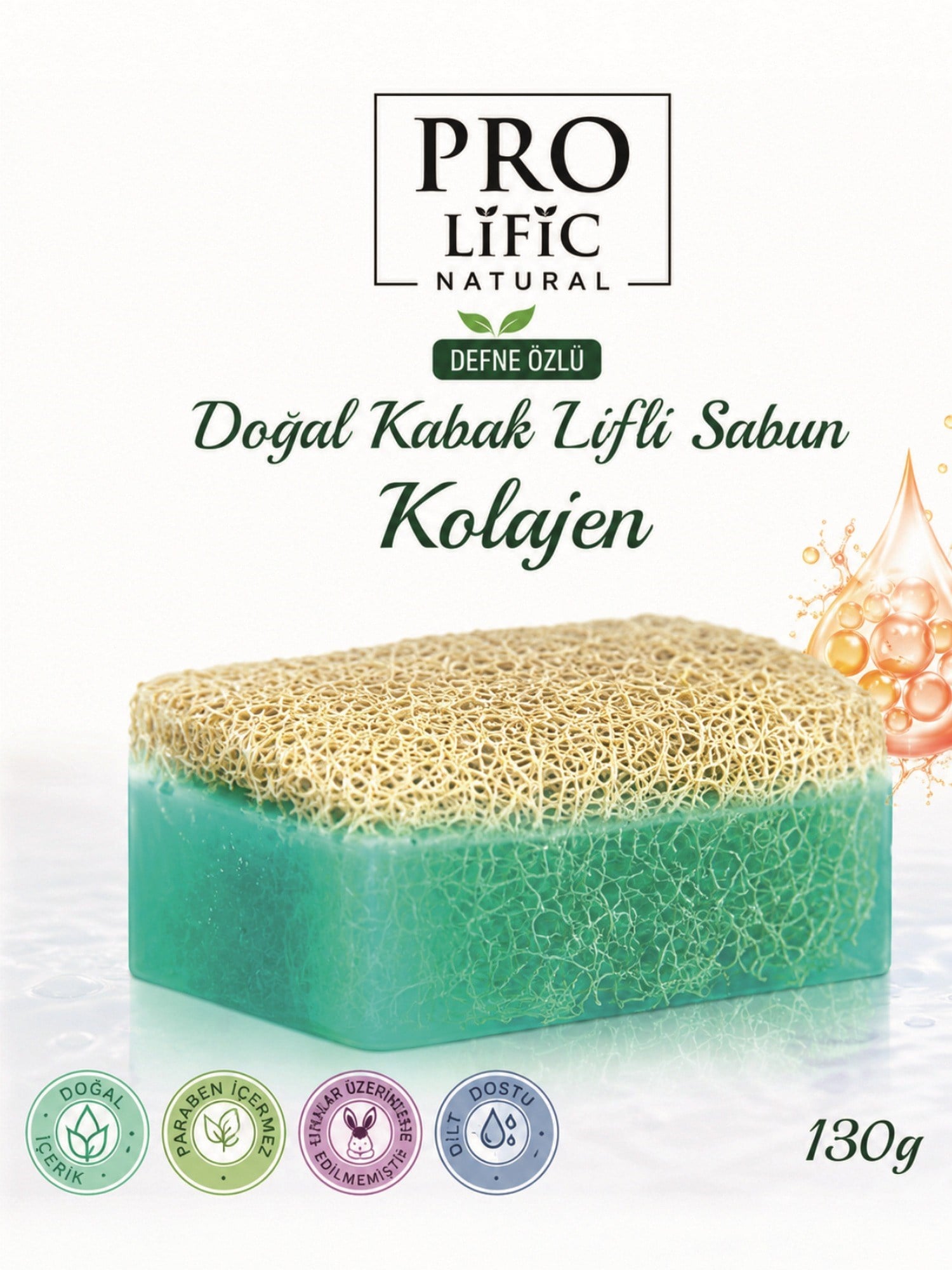 Pro Lific Natural Kolajen Doğal Kabak Lifli Sabun