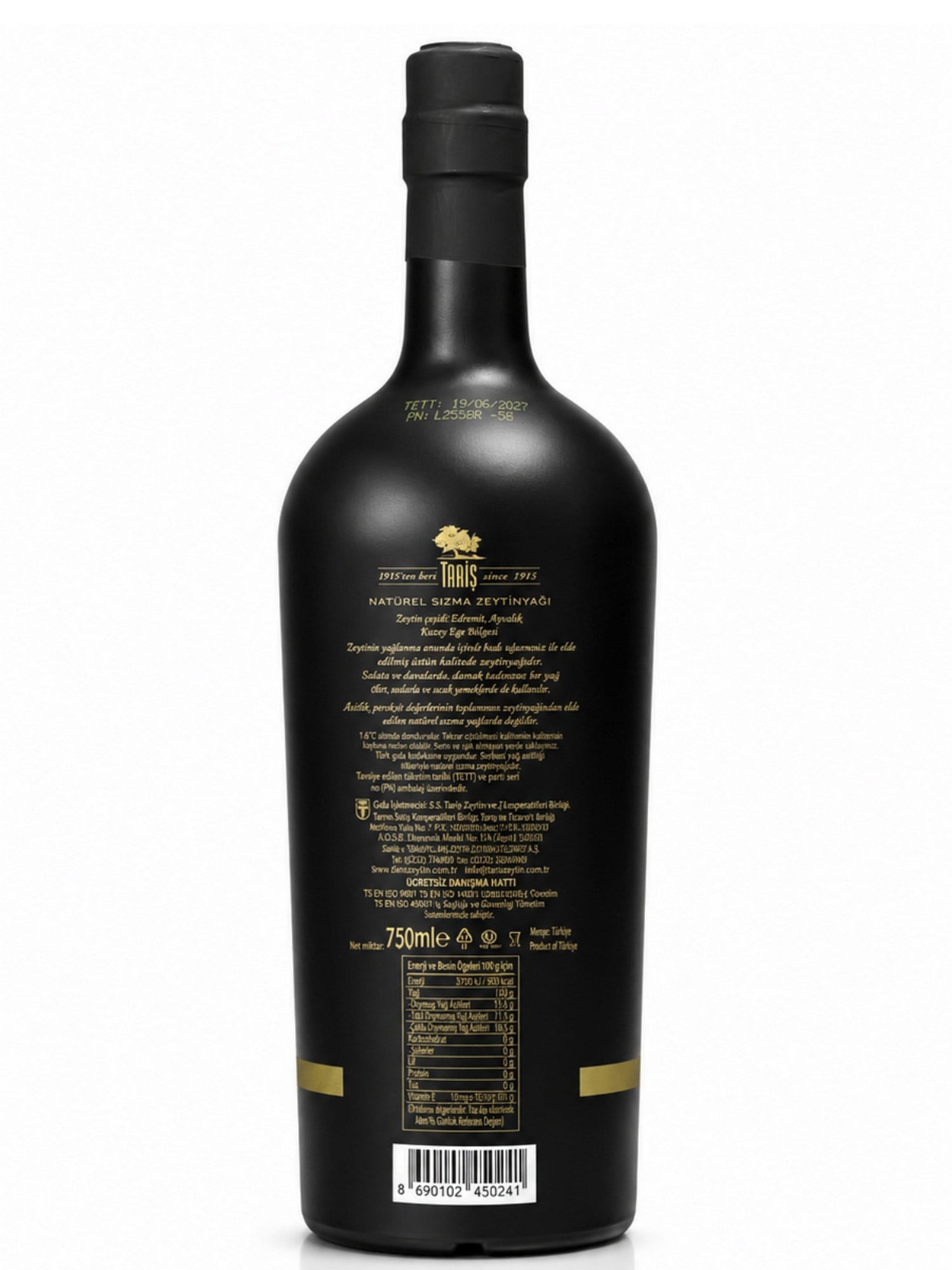 Tariş Asırlık Natürel Sızma Zeytinyağı 750 Ml