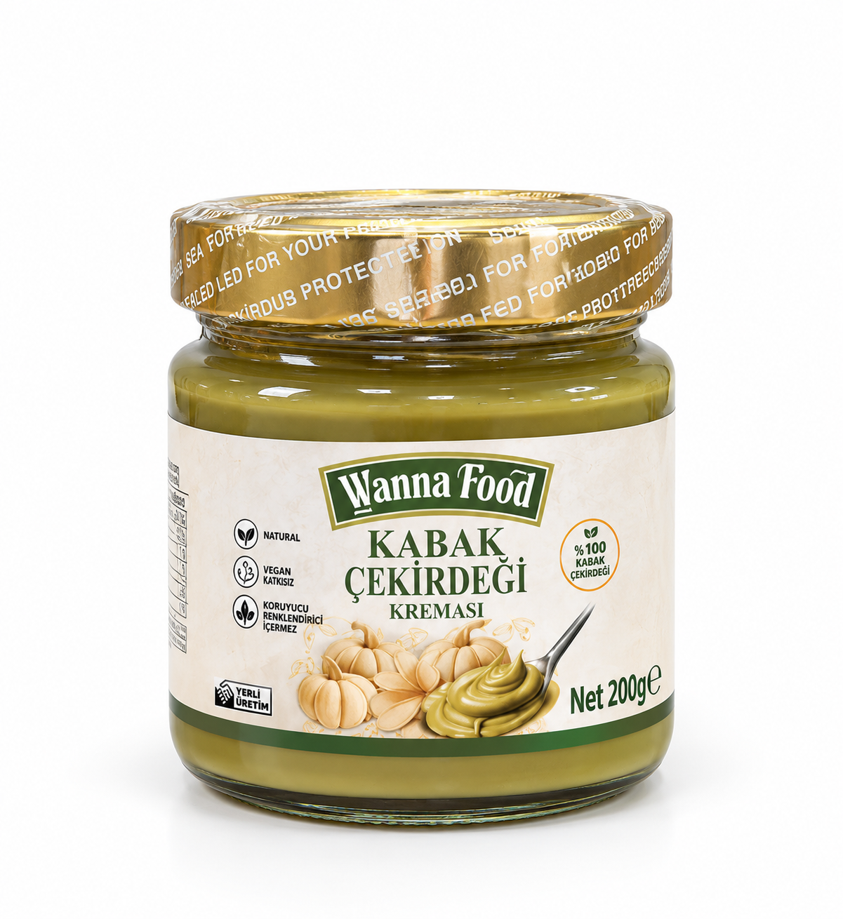 Wanna Food Kabak Çekirdeği Kreması 200 Gr