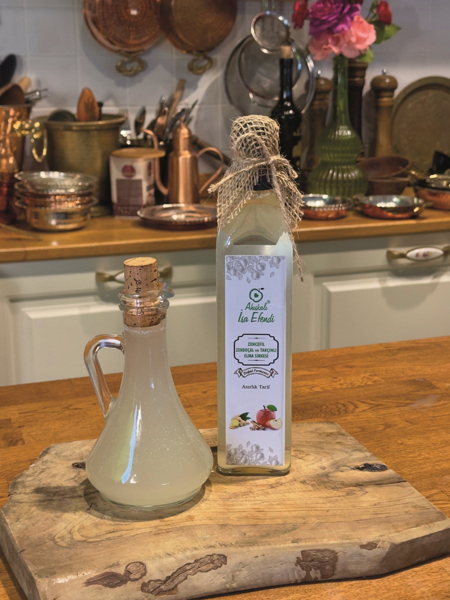 Zencefil - Zerdecal - Tarçınlı Elma Sirkesi 500 Ml (İsa Efendi)