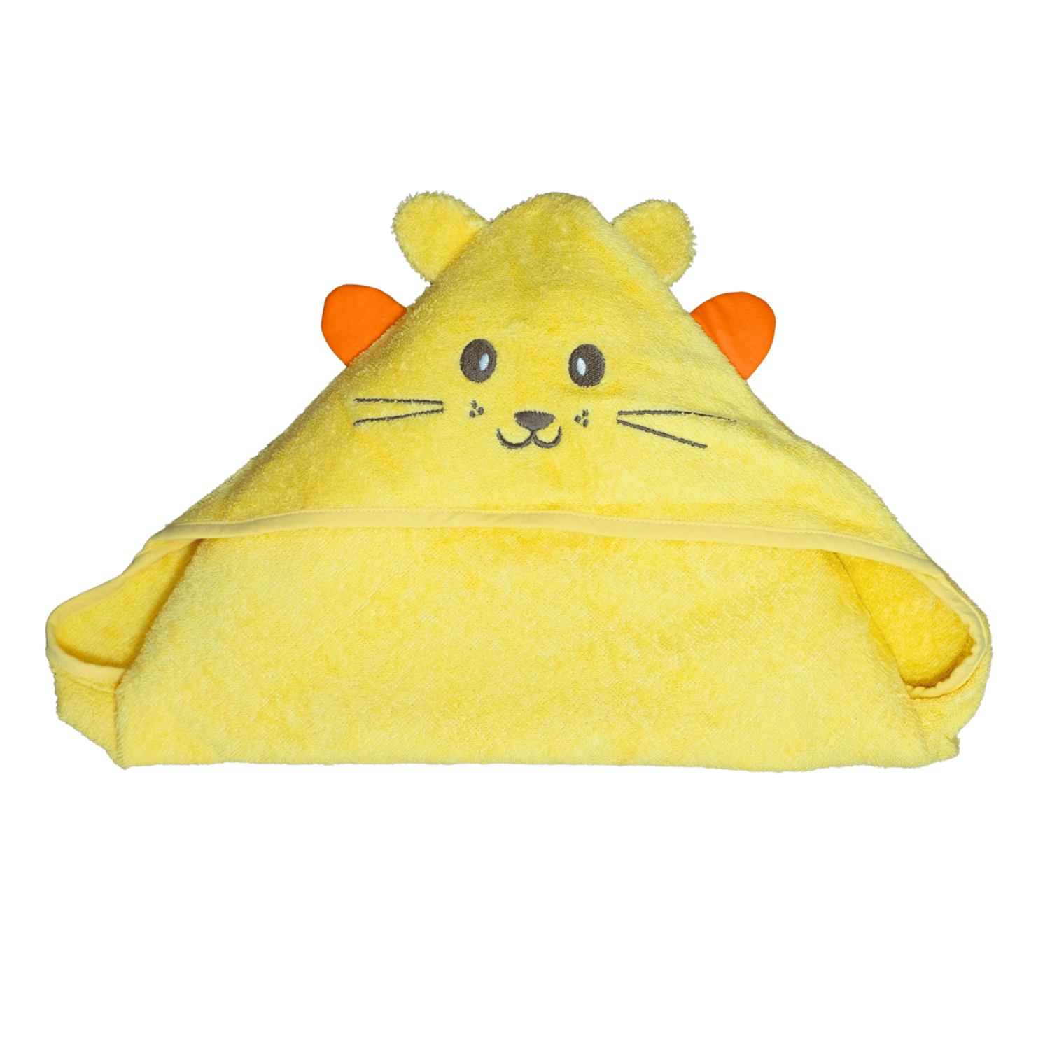 Havlu Kundak - %100 Pamuk Kedi Havlu Kundak Sarı (75X75 CM) - Miespiga