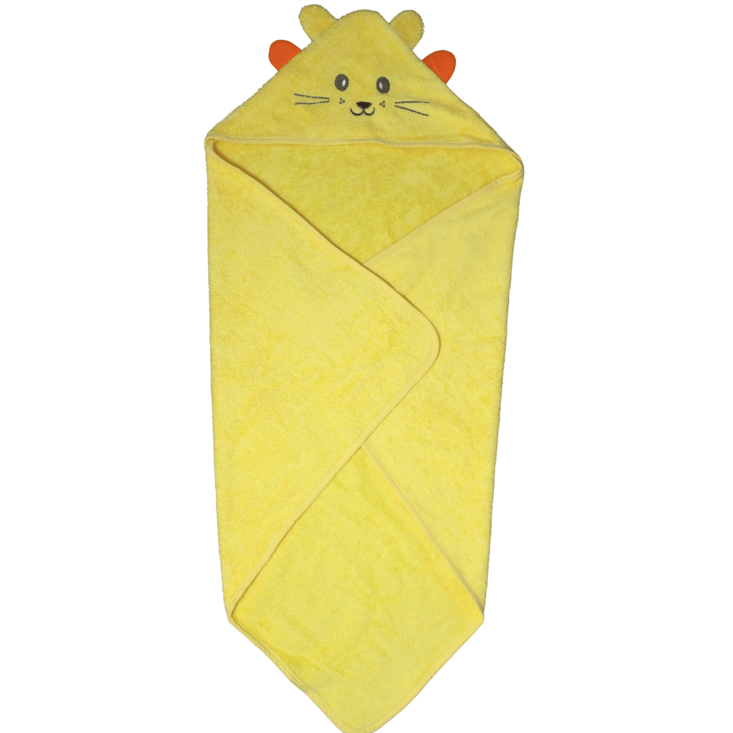 Havlu Kundak - %100 Pamuk Kedi Havlu Kundak Sarı (75X75 CM) - Miespiga