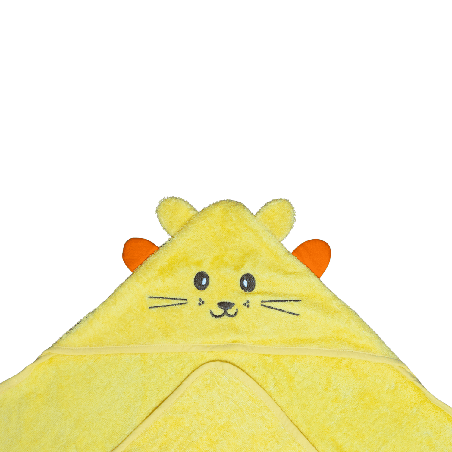 Havlu Kundak - %100 Pamuk Kedi Havlu Kundak Sarı (75X75 CM) - Miespiga