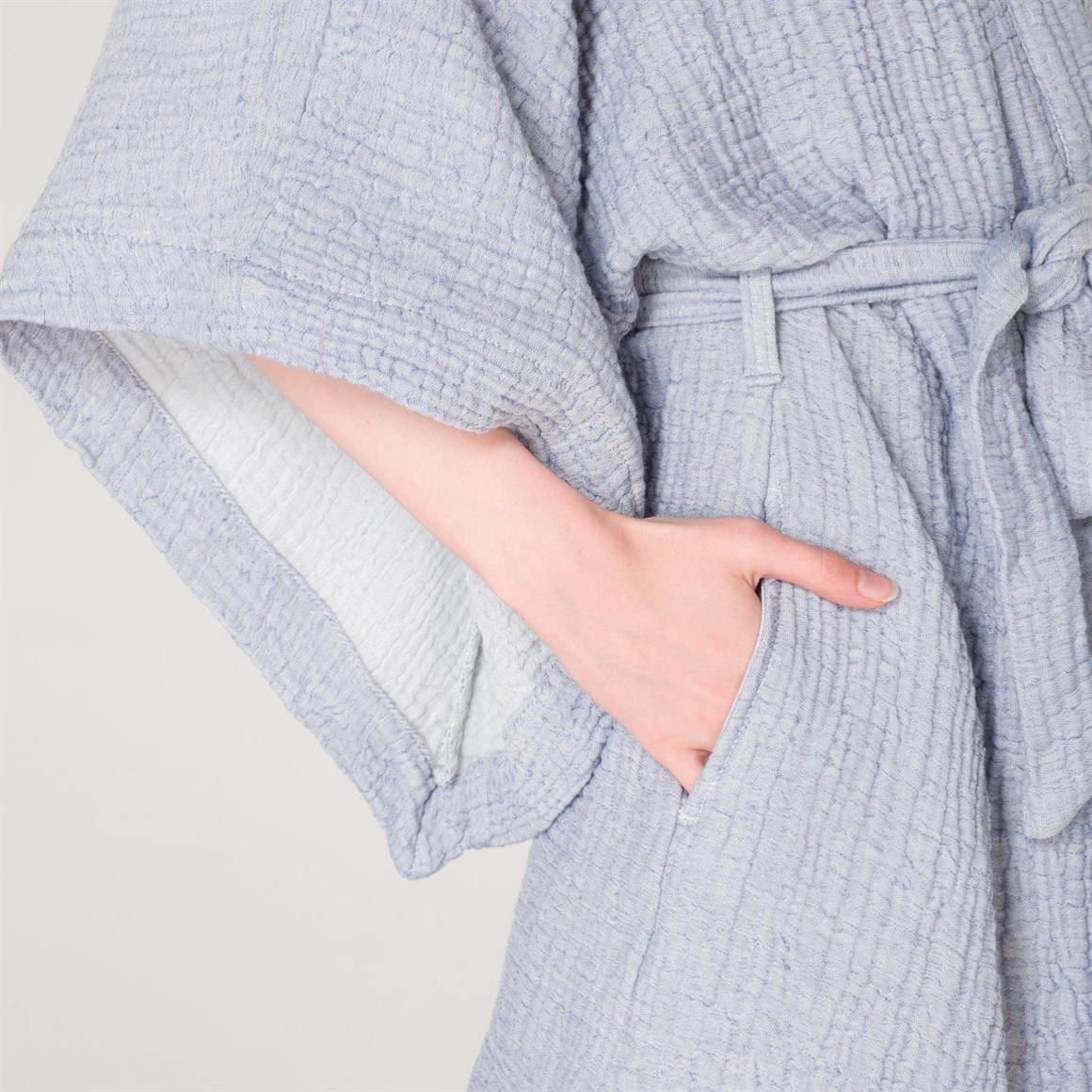 Kimono - Afrodit Yumuşak Bürümcük Müslin Plaj Kimono - Miespiga