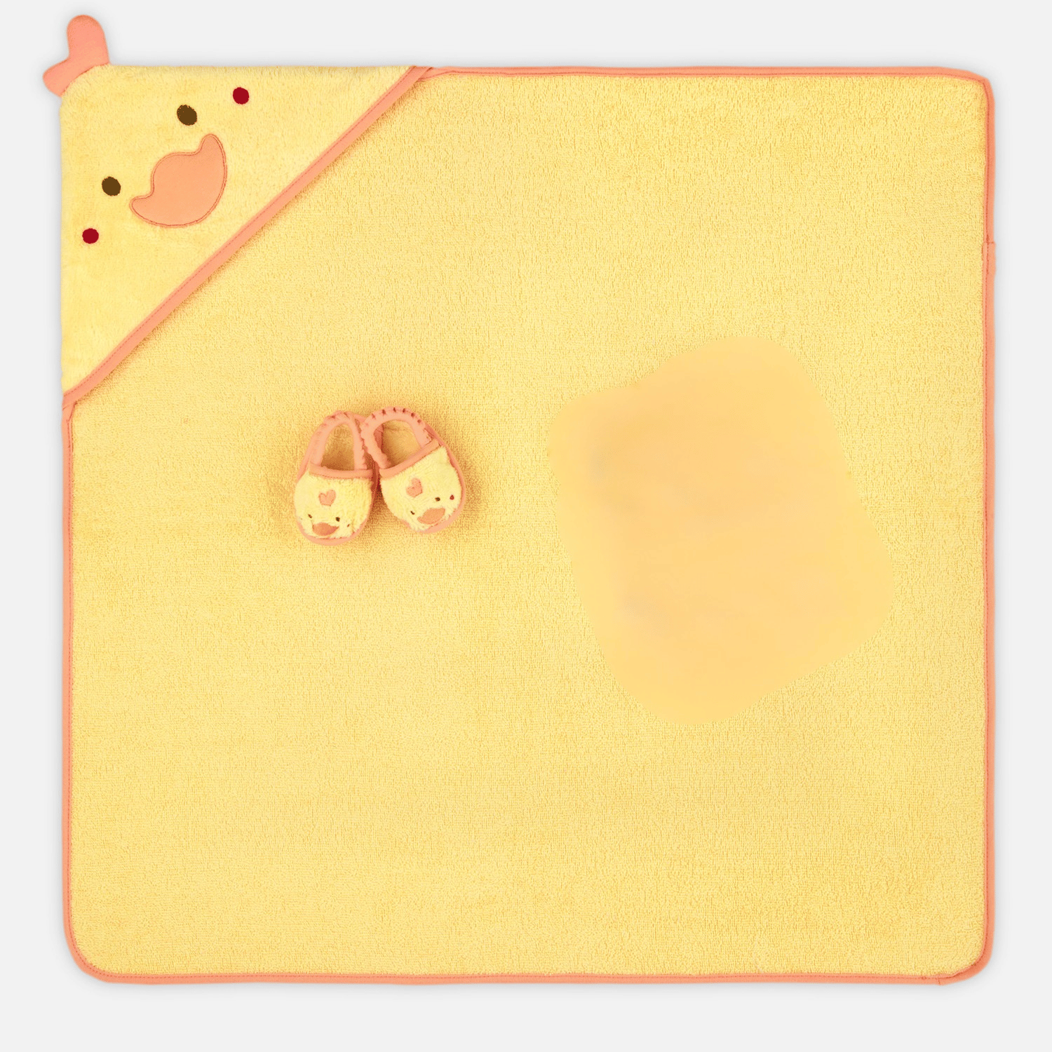 Havlu Kundak - Bebek Havlu Kundak Terlik Seti Little Duck - Miespiga