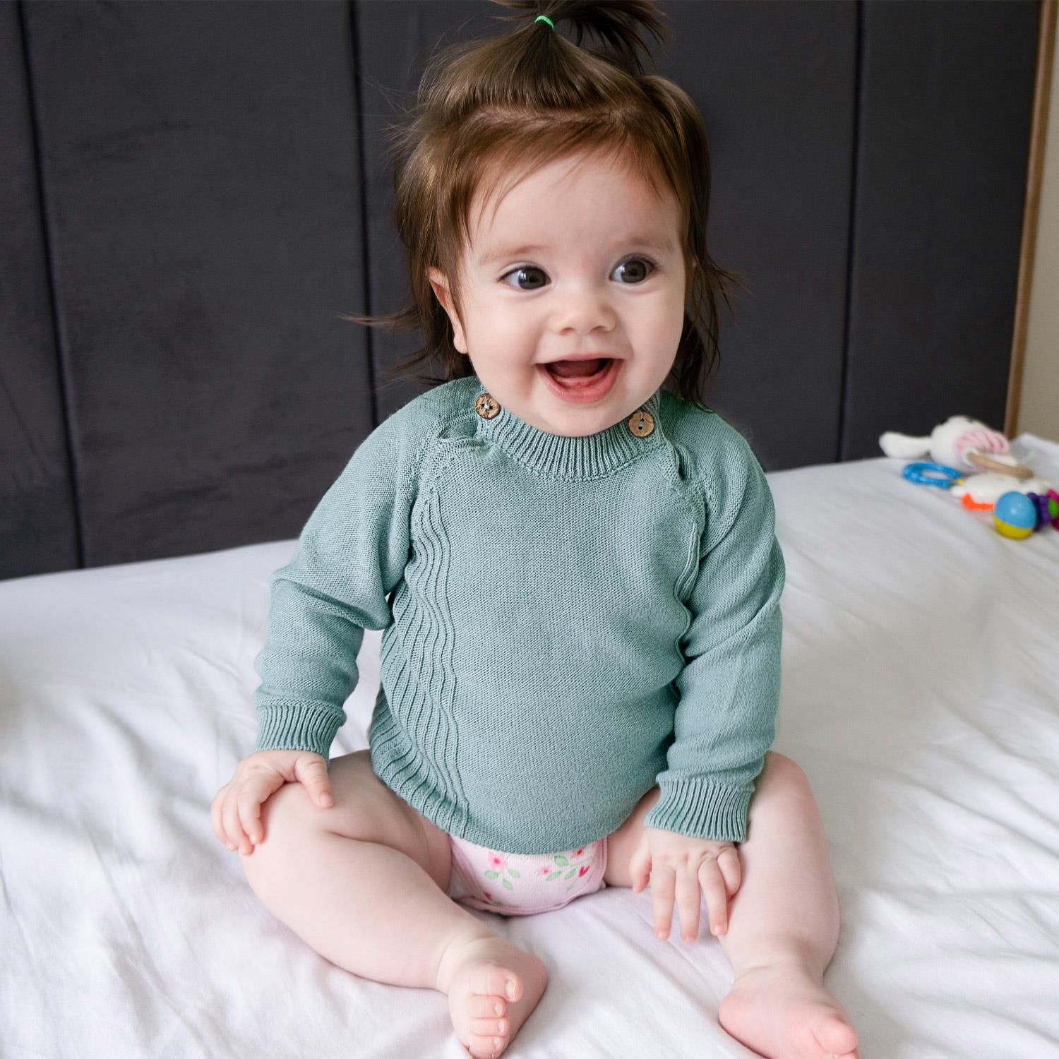 Triko Giyim - Bebek Triko Örgü Kazak Aspen - Miespiga