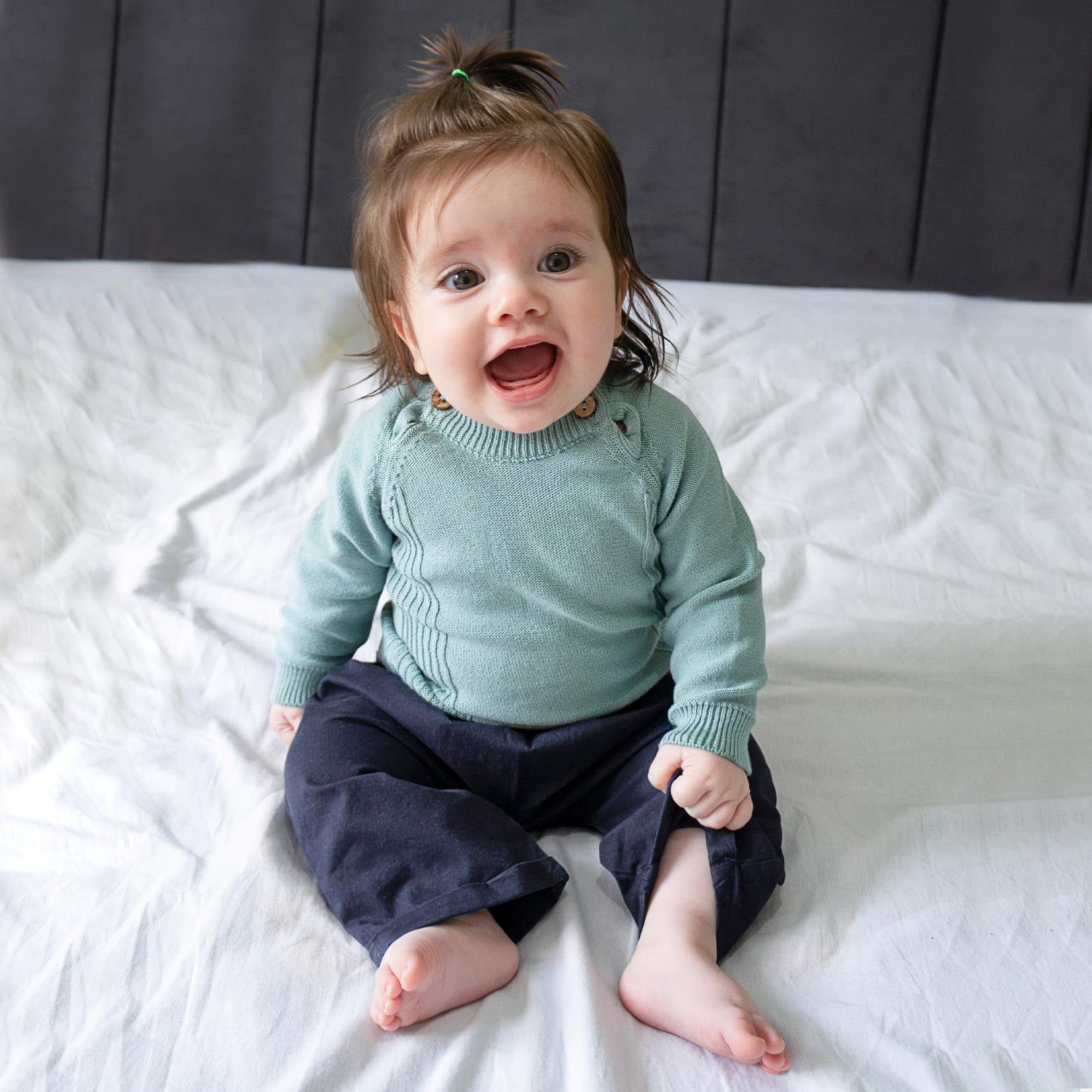 Triko Giyim - Bebek Triko Örgü Kazak Aspen - Miespiga