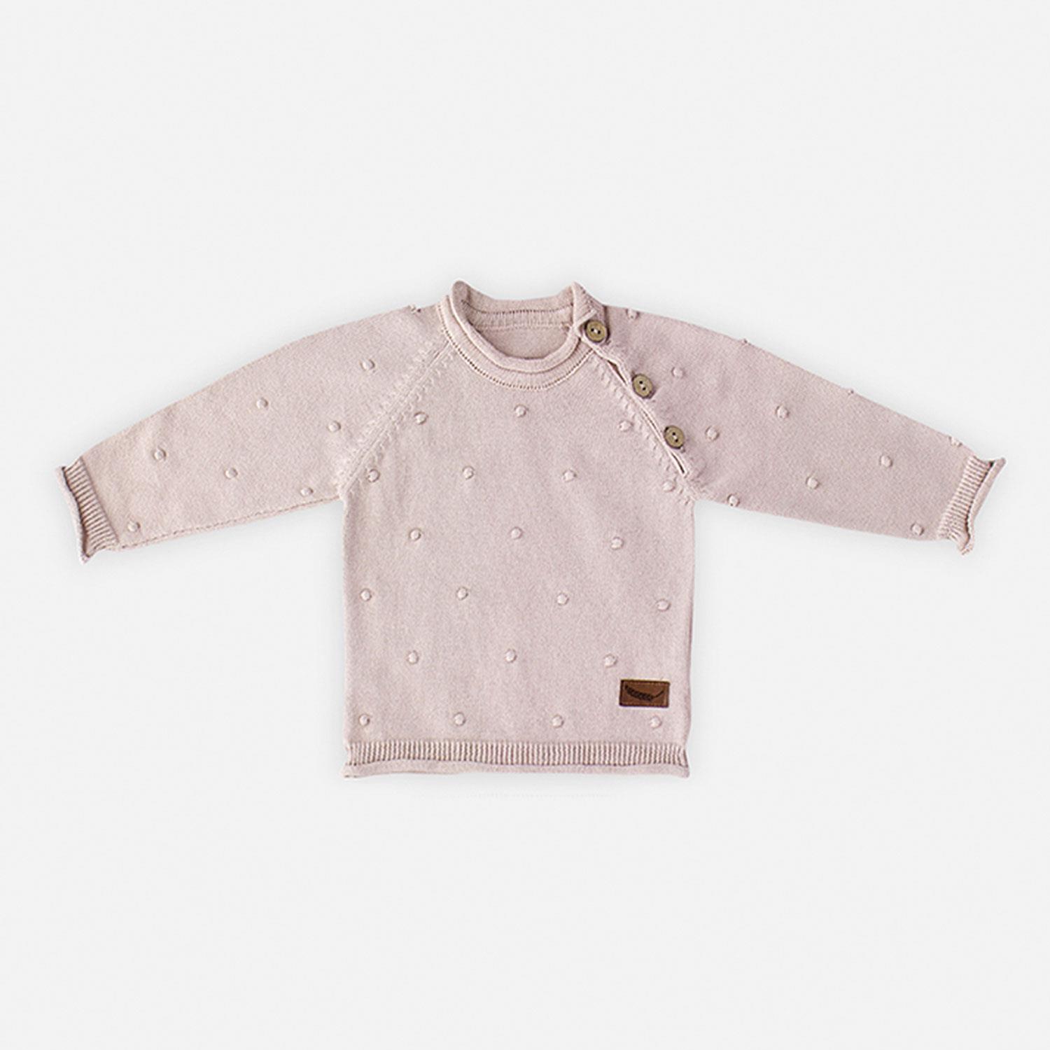 Triko Giyim - Bebek Triko Takım Ponponlu - Miespiga