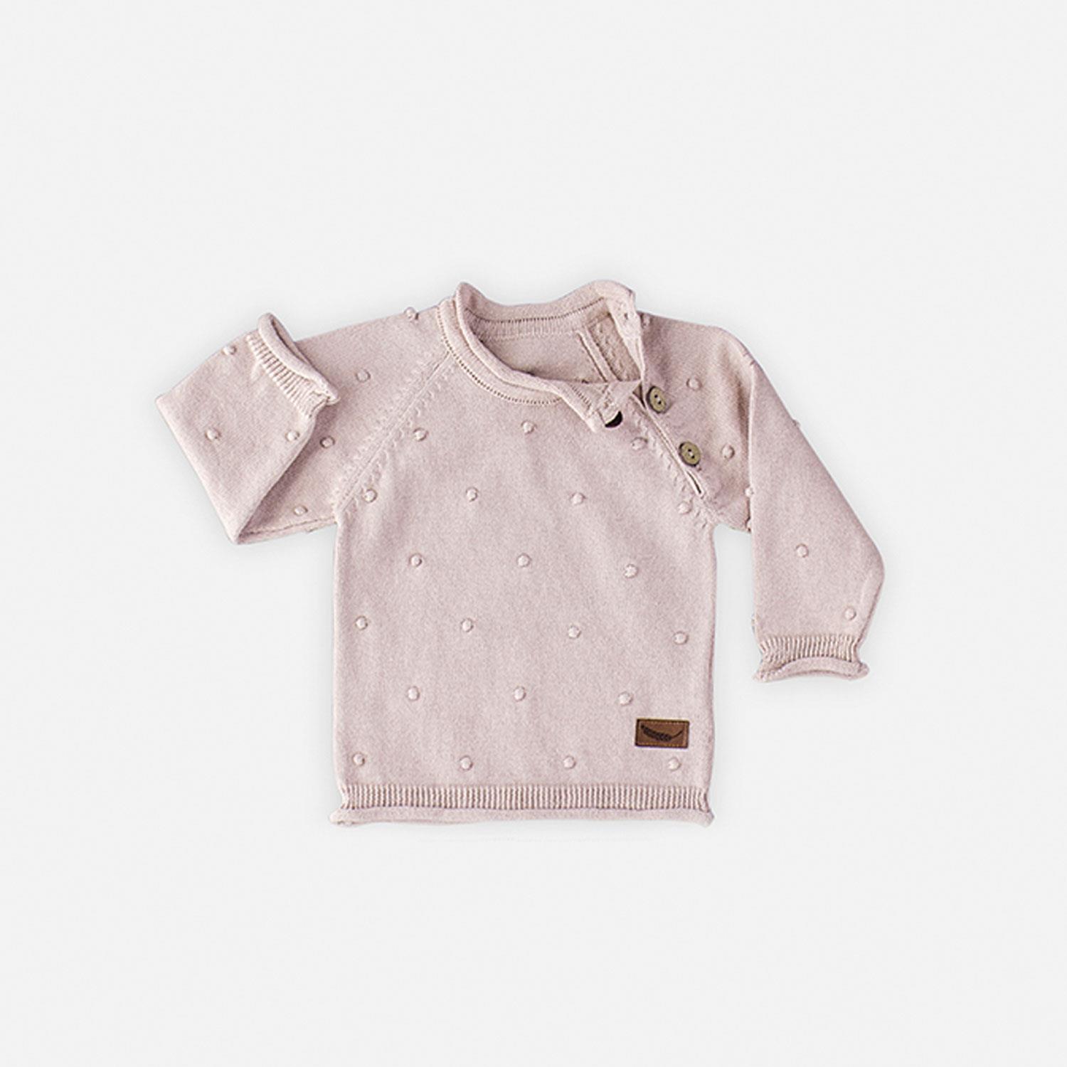 Triko Giyim - Bebek Triko Takım Ponponlu - Miespiga