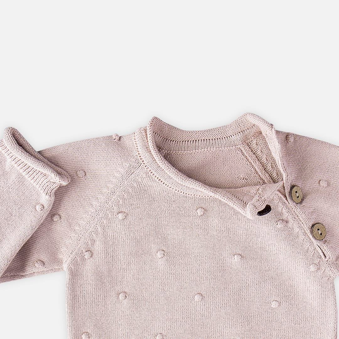 Triko Giyim - Bebek Triko Takım Ponponlu - Miespiga