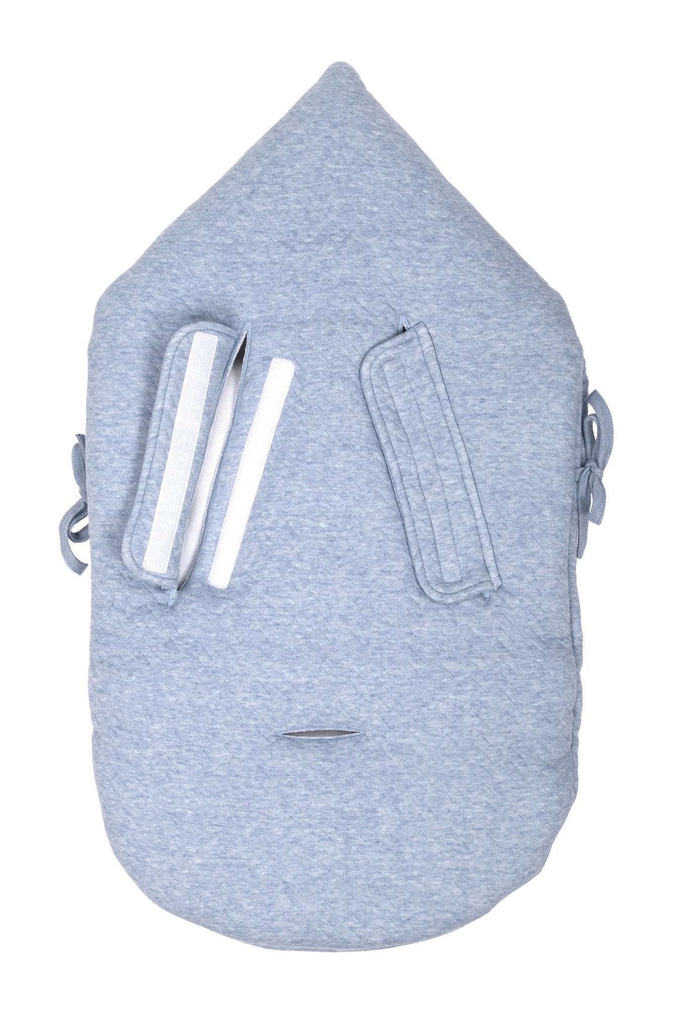 Taşıma Tulumu - Chevron Blue 5 Kemerli Portbebe - Poetree Kids