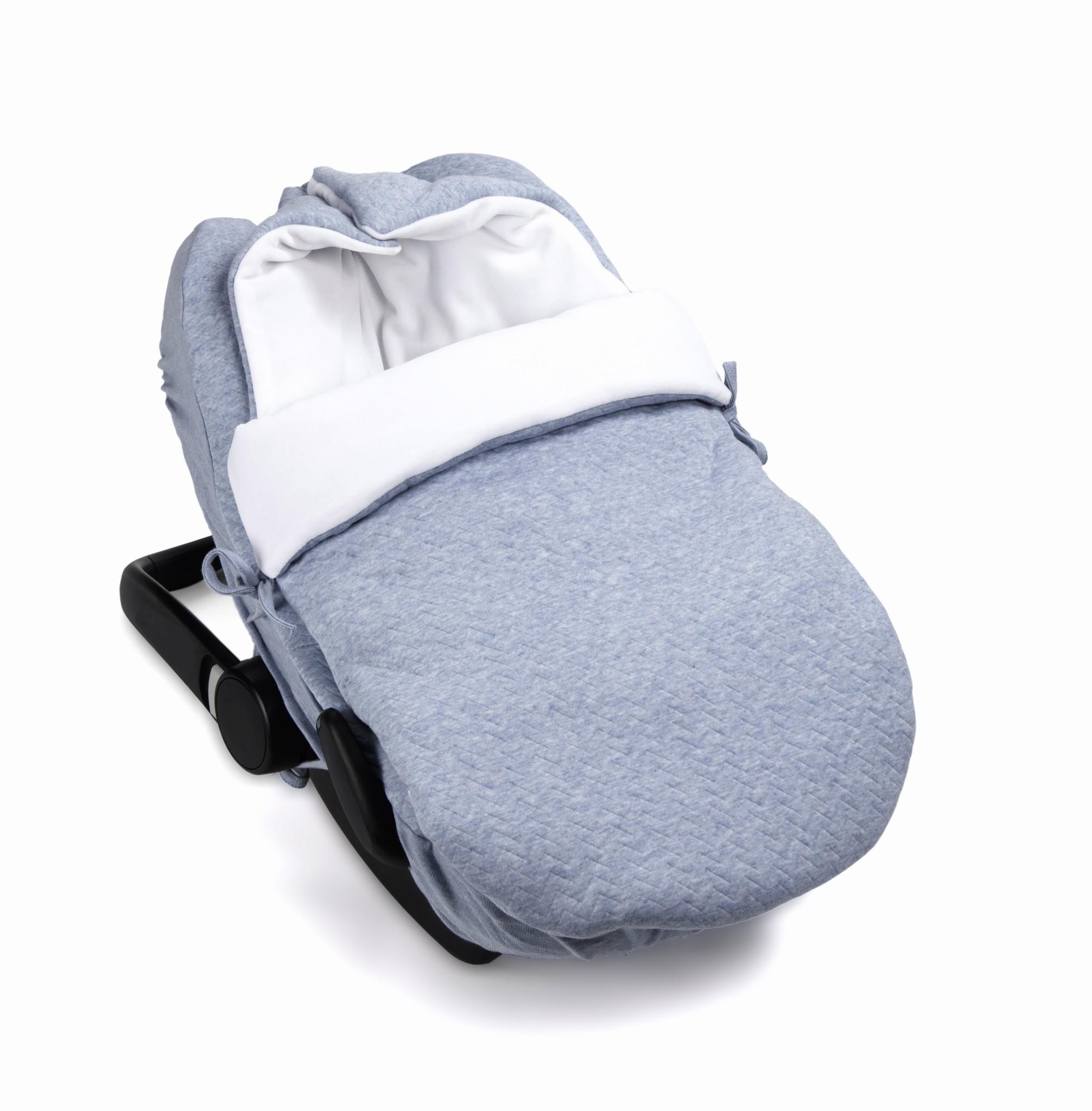 Taşıma Tulumu - Chevron Blue 5 Kemerli Portbebe - Poetree Kids