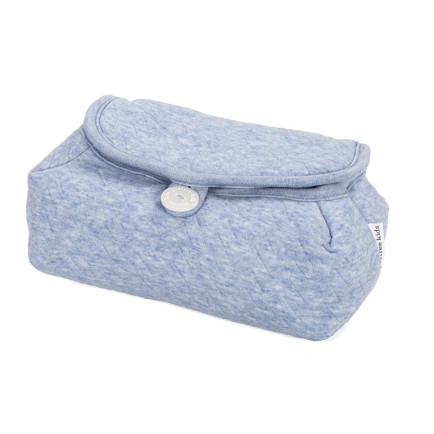 Bebek Çantası - Chevron Blue Bebek Bezi Çantası - Poetree Kids