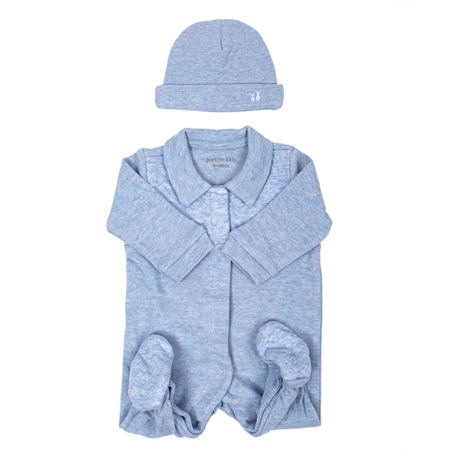 Tulum - Chevron Blue Bebek Tulum - Poetree Kids