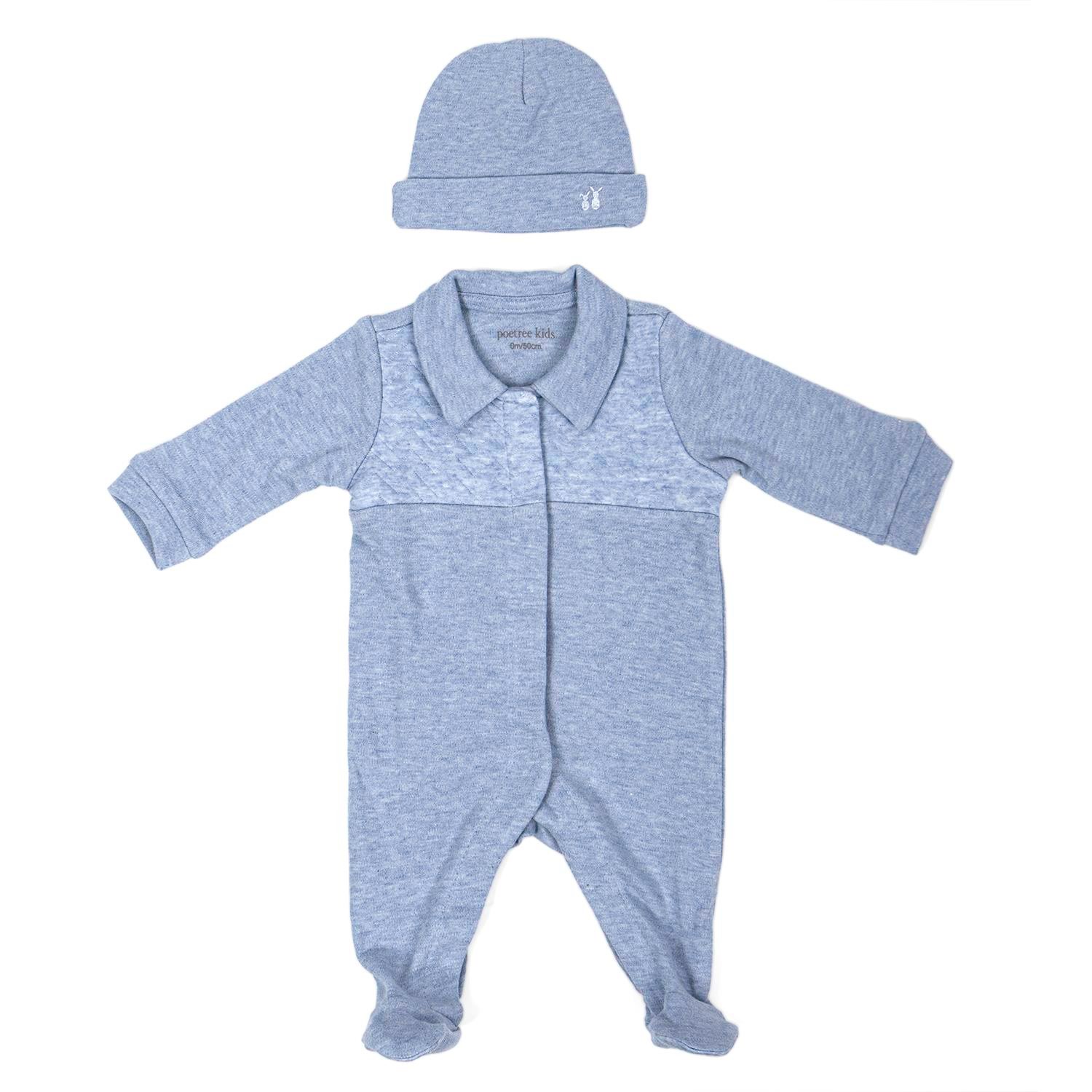 Tulum - Chevron Blue Bebek Tulum - Poetree Kids