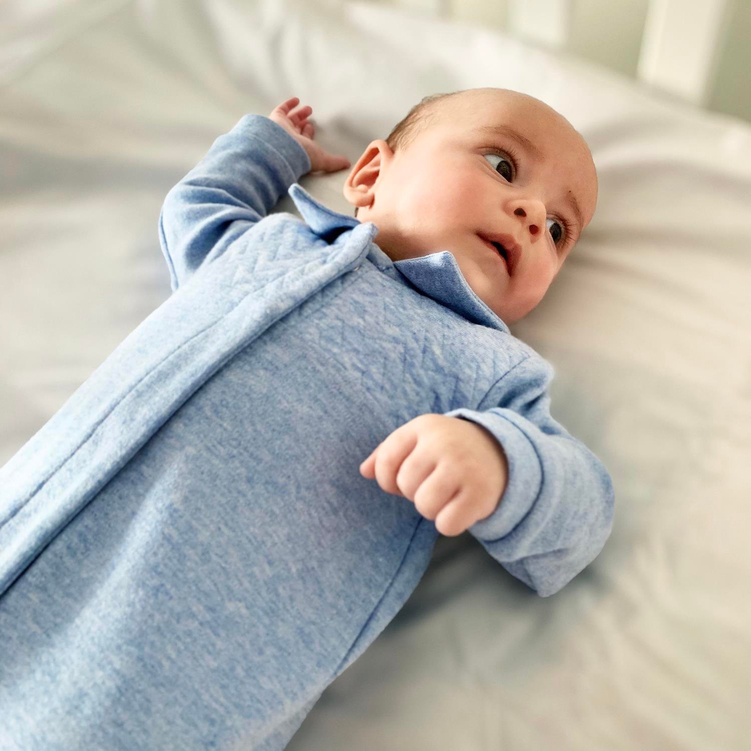 Tulum - Chevron Blue Bebek Tulum - Poetree Kids