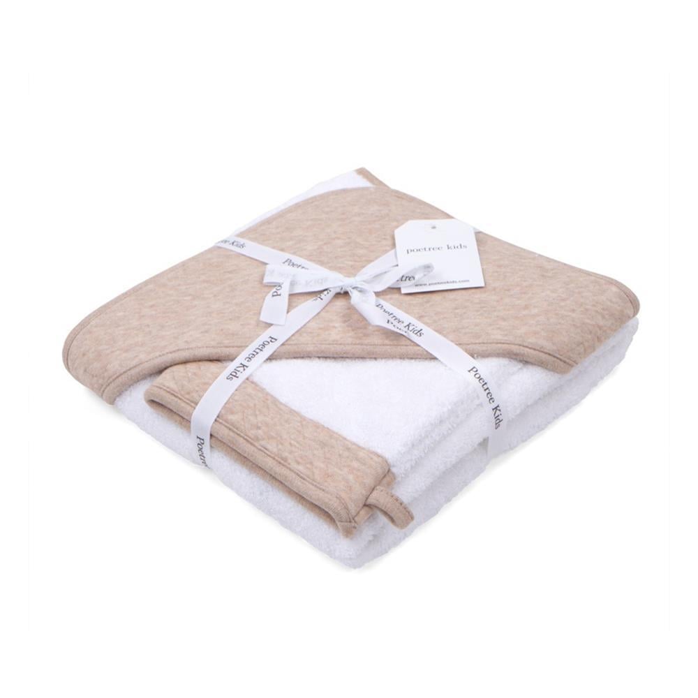 Havlu Kundak - Chevron Camel Havlu Kundak Kese Seti - Poetree Kids