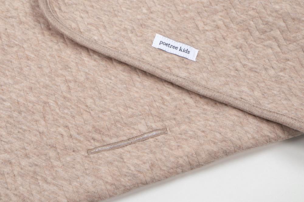 Battaniye - Chevron Camel İçi Nikili Kundak Battaniye - Poetree Kids