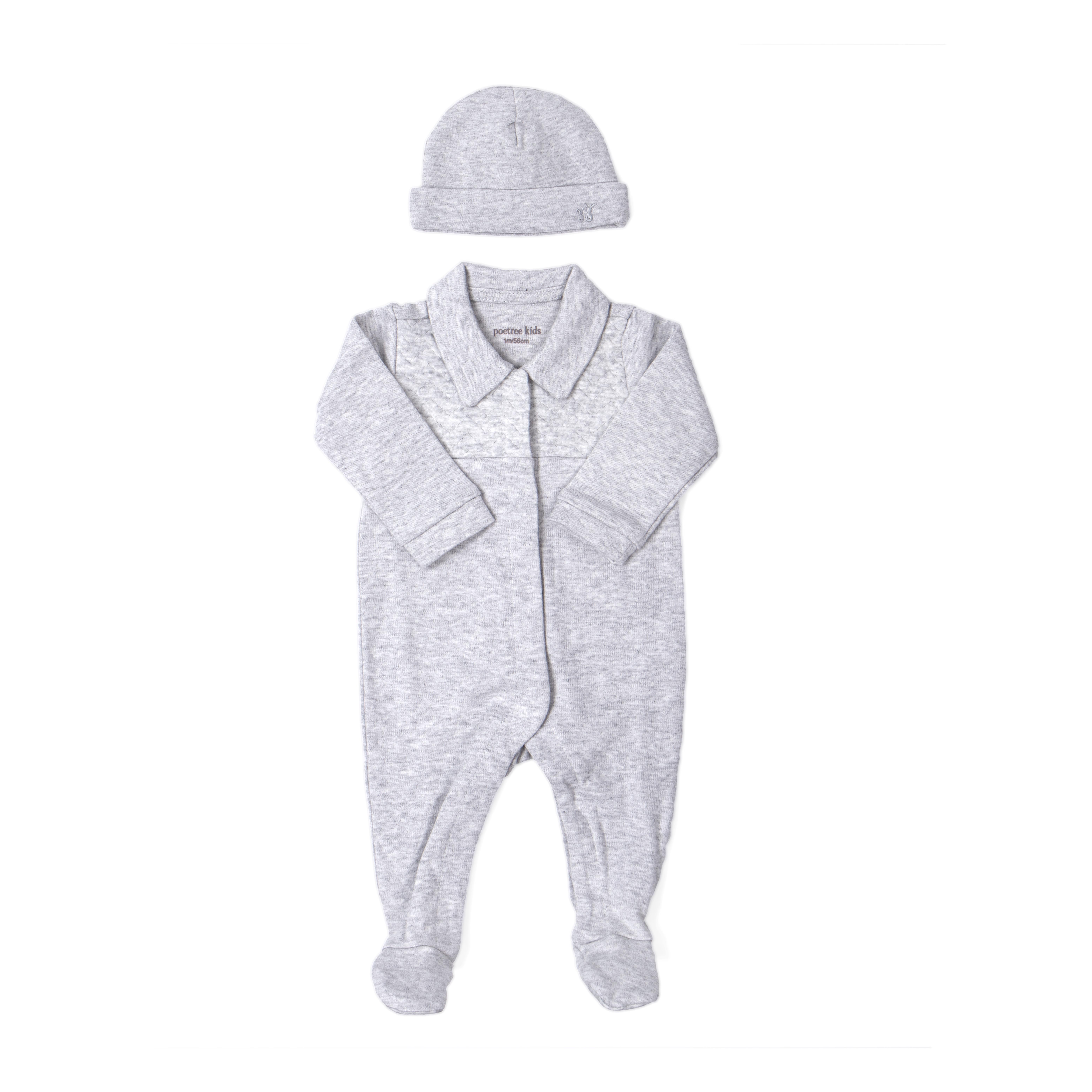 Şapka / Bere - Chevron Grey Bebek Bere - Poetree Kids