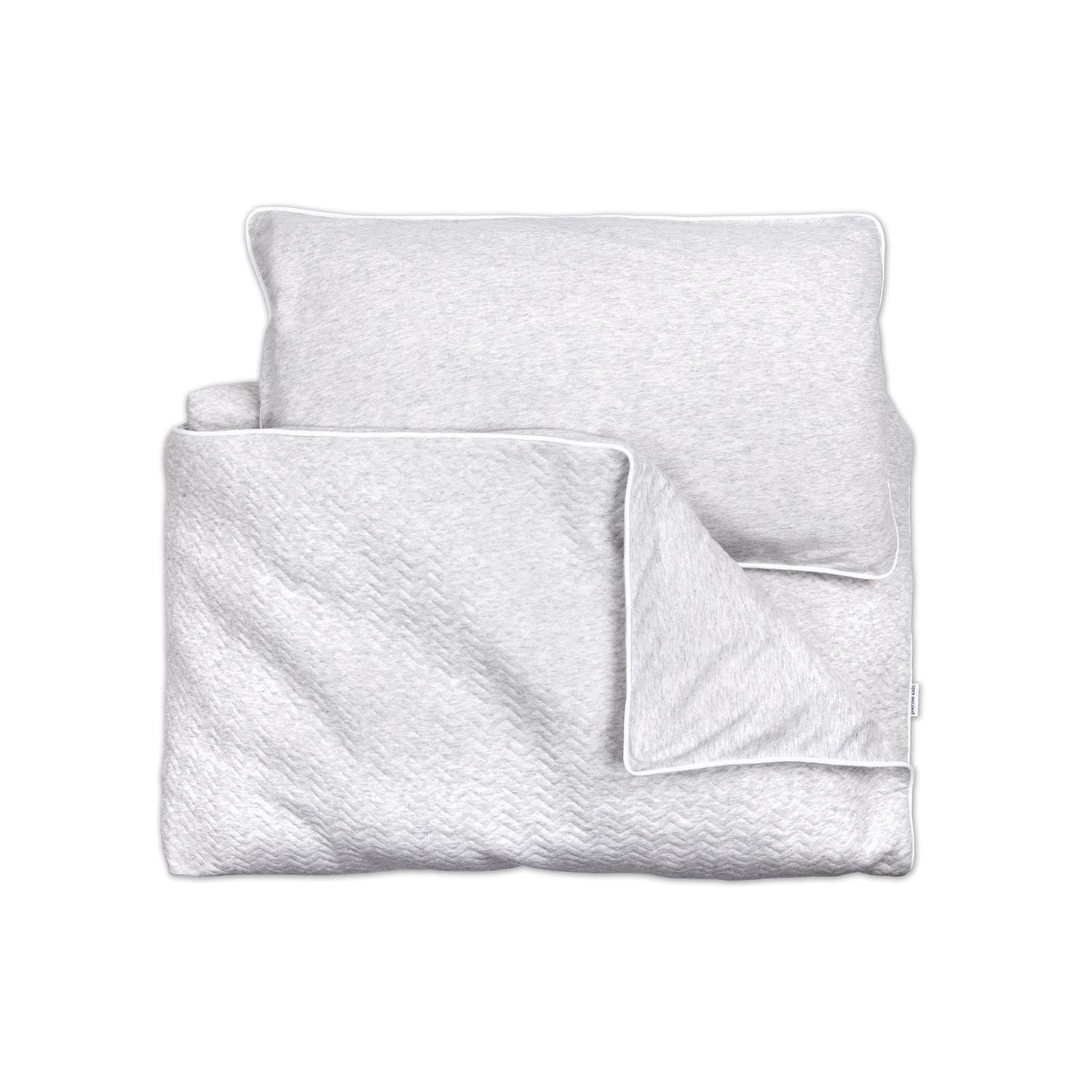 Nevresim Takımı - Chevron Grey Bebek Nevresim Takımı - Poetree Kids