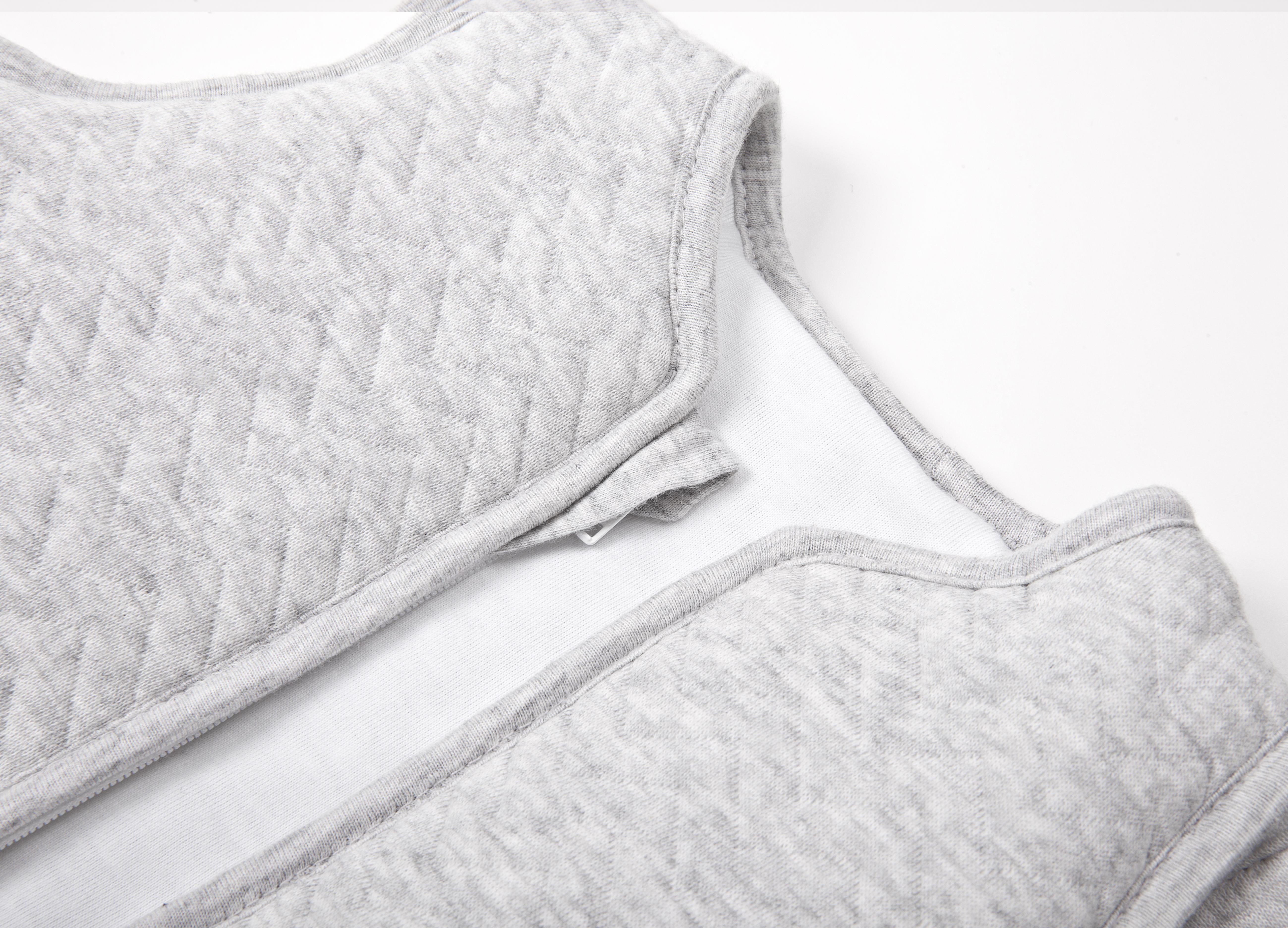 Bebek Uyku Tulumu - Chevron Grey Çıkarılabilir Kollu Bebek Uyku Tulumu Kışlık 4 Tog 70 cm - Poetree Kids