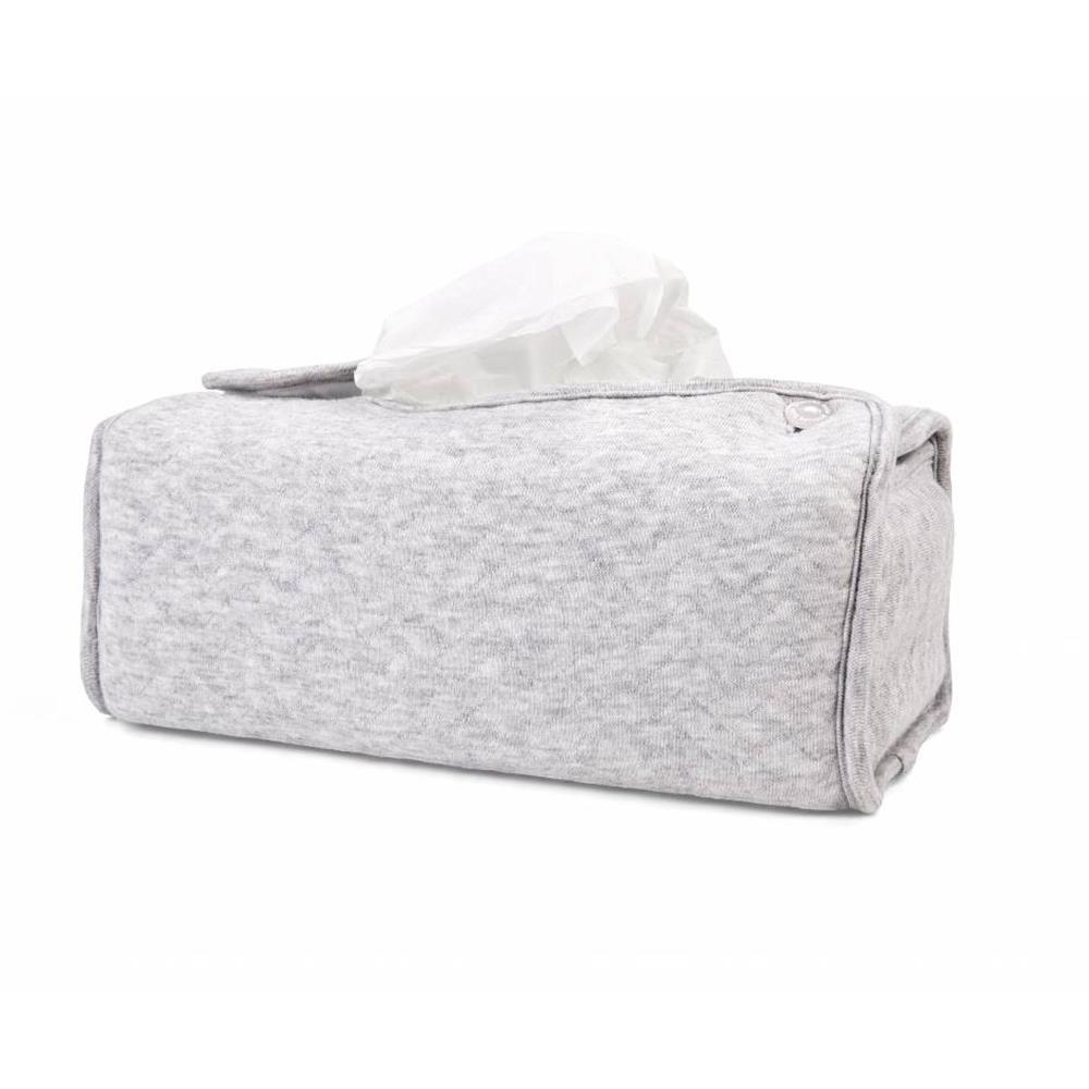 Bebek Çantası - Chevron Grey Kağıt Mendil Kutusu - Poetree Kids