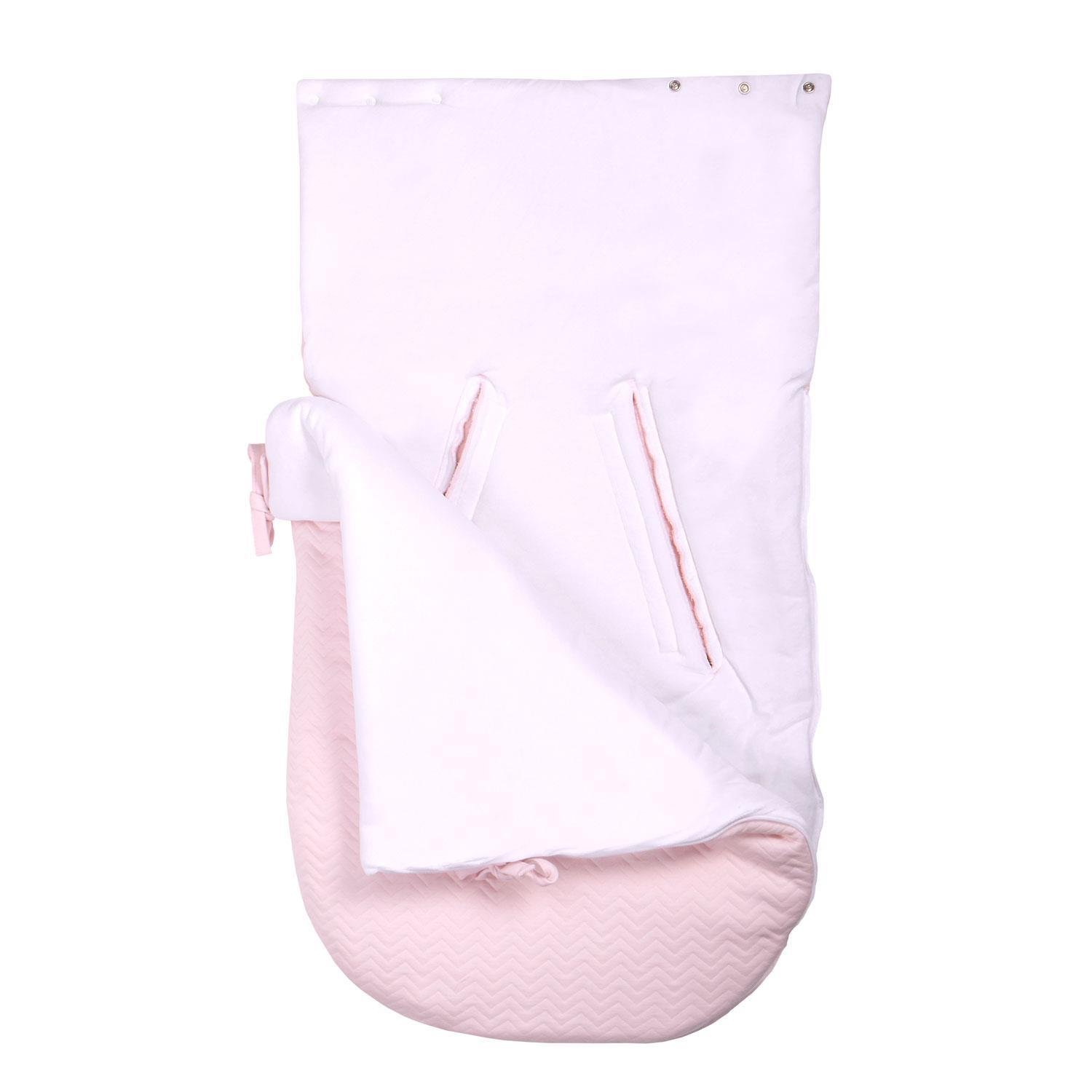Taşıma Tulumu - Chevron Light Pink 5 Kemerli Portbebe - Poetree Kids