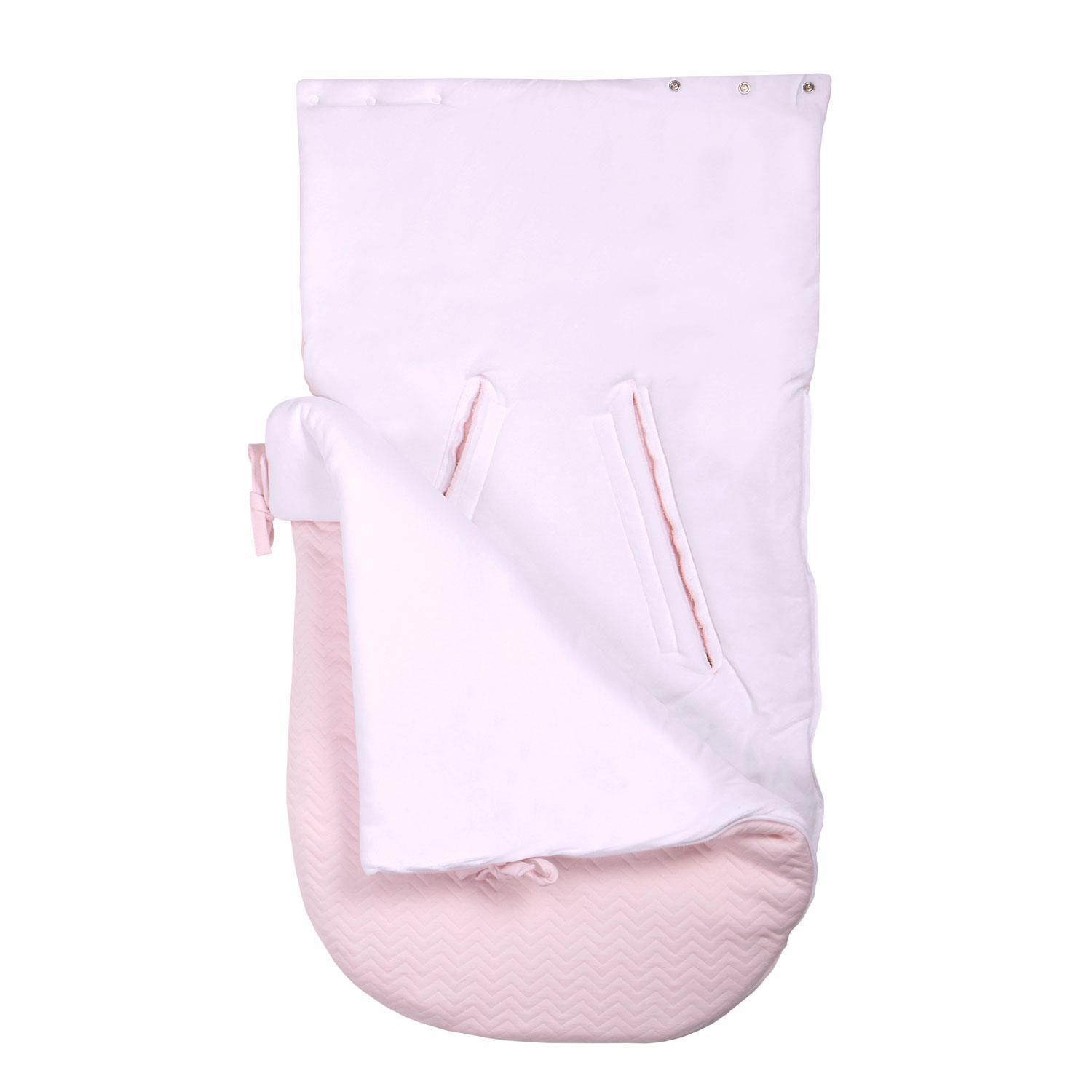 Taşıma Tulumu - Chevron Light Pink 5 Kemerli Portbebe - Poetree Kids