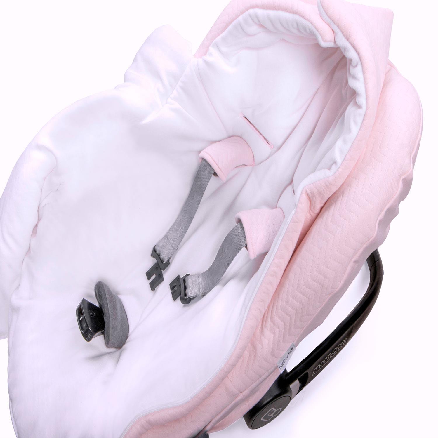 Araba Koltuğu Kılıfı - Chevron Light Pink Araba Koltuğu Kılıfı - Poetree Kids