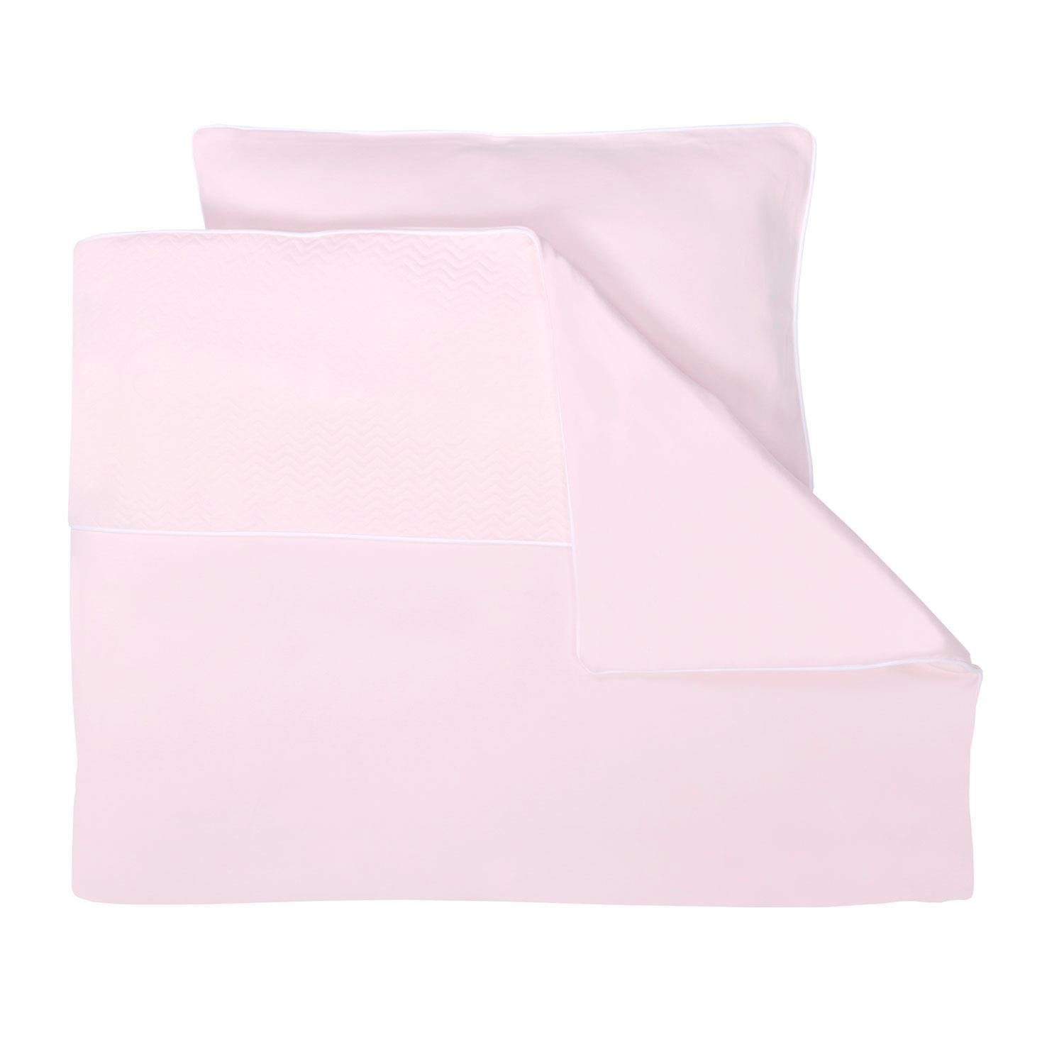 Nevresim Takımı - Chevron Light Pink Bebek Nevresim Takımı - Poetree Kids