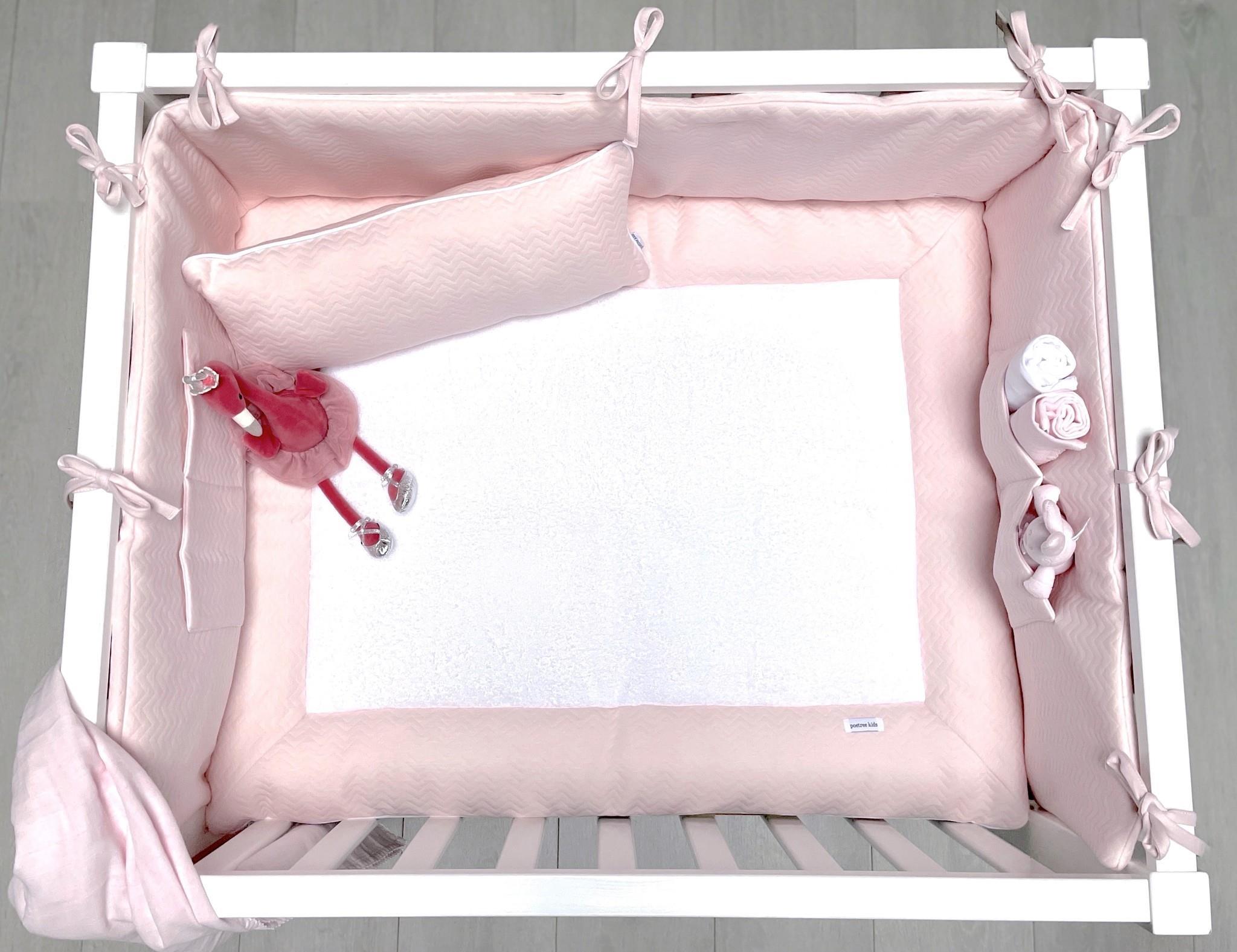 Yastık - Chevron Light Pink Dekoratif Yastık Dikdörtgen - Poetree Kids