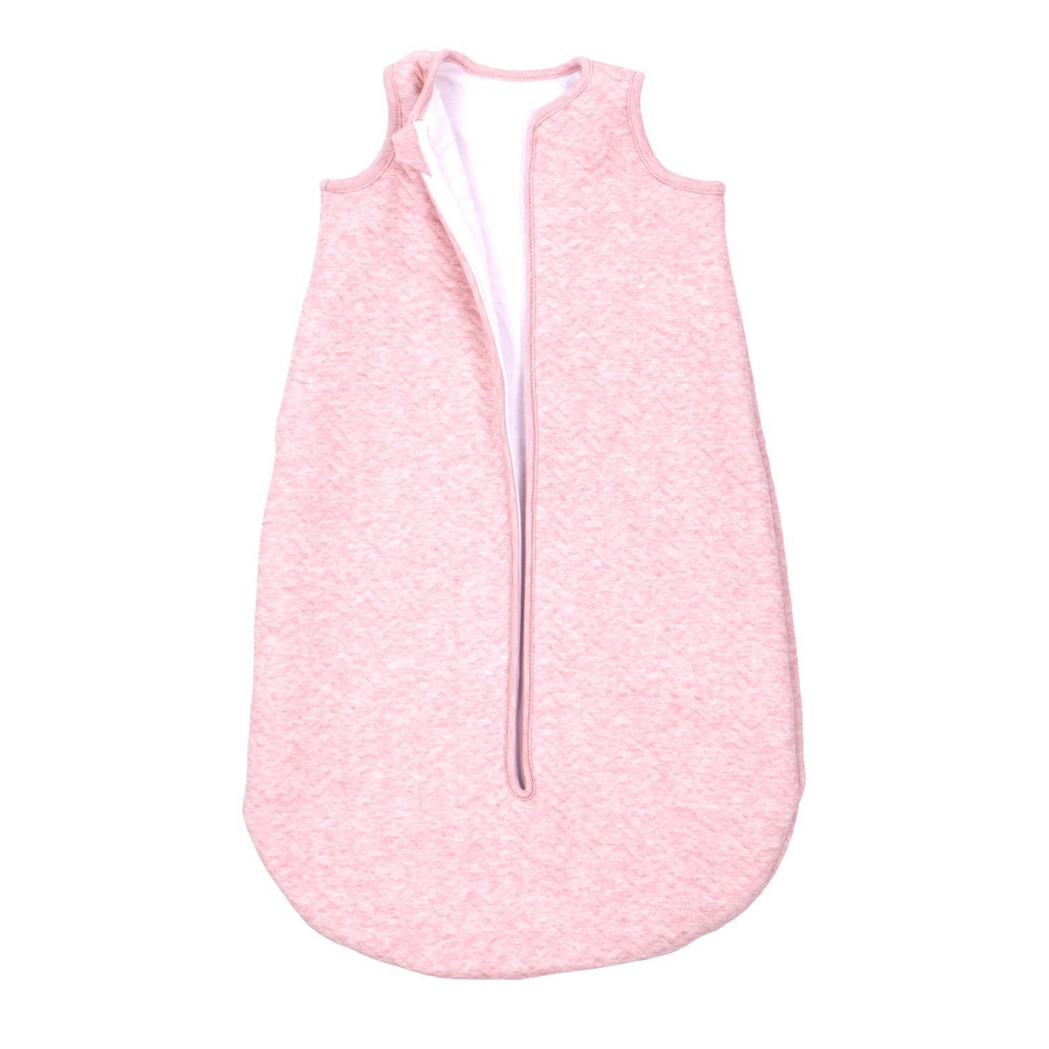 Bebek Uyku Tulumu - Chevron Pink Kolsuz Bebek Uyku Tulumu 90 cm - Poetree Kids