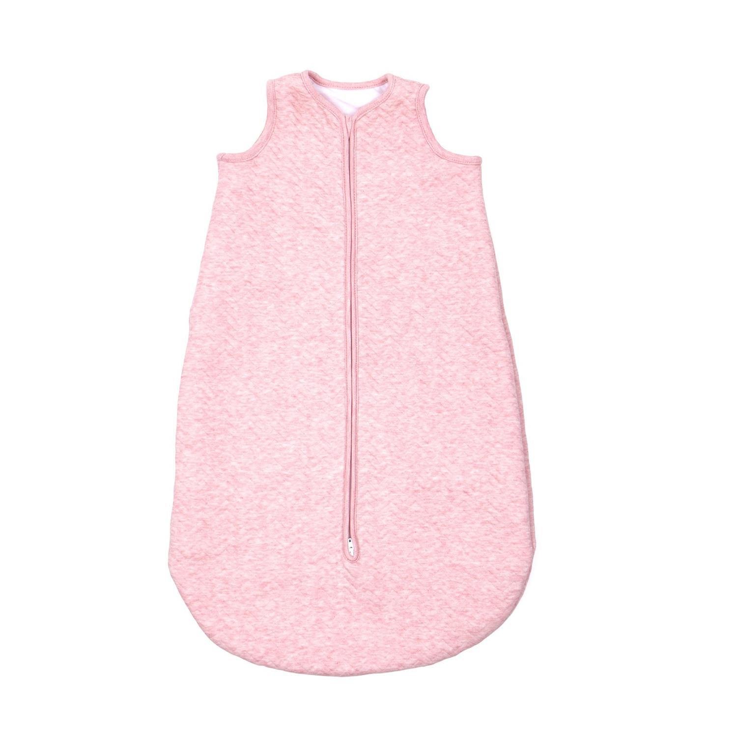 Bebek Uyku Tulumu - Chevron Pink Kolsuz Bebek Uyku Tulumu 70 cm - Poetree Kids