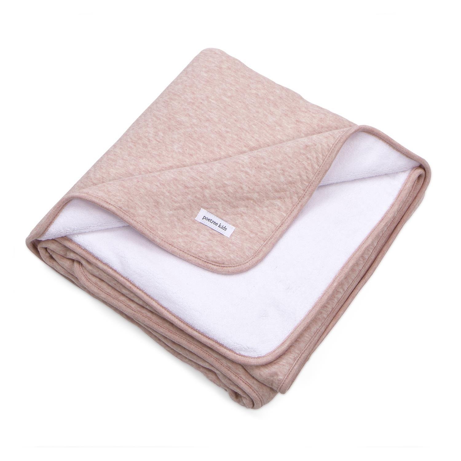 Battaniye - Chevron Pink Welsoftlu Bebek Battaniye 100x135 - Poetree Kids