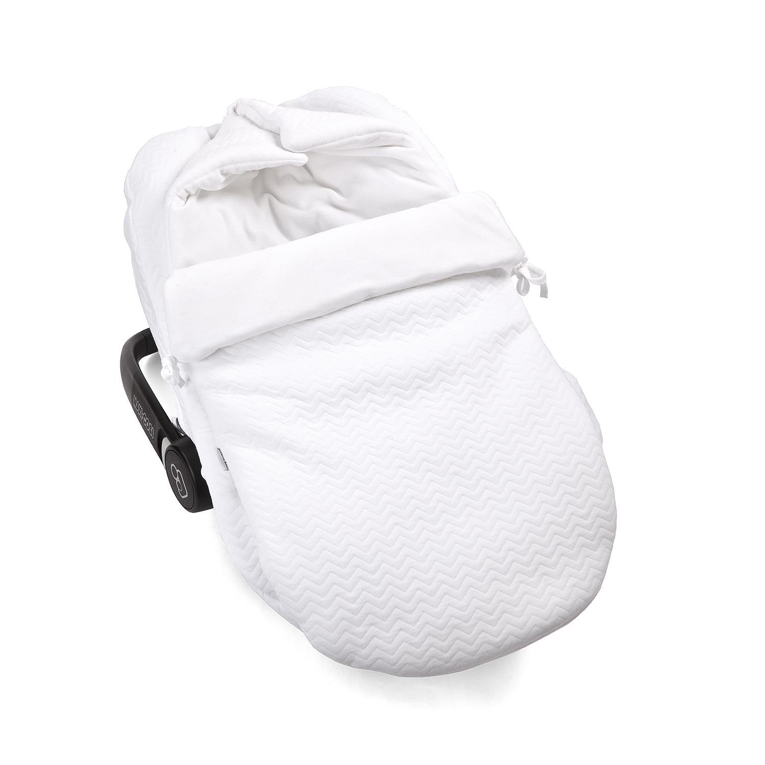 Araba Koltuğu Kılıfı - Chevron White Araba Koltuğu Kılıfı - Poetree Kids