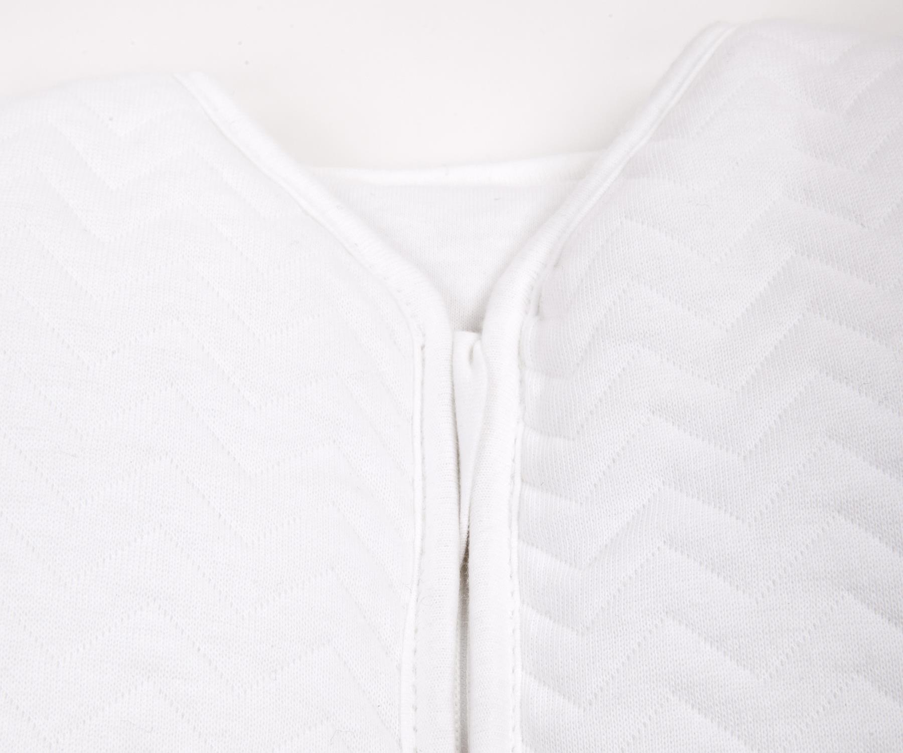 Bebek Uyku Tulumu - Chevron White Çıkarılabilir Kollu Bebek Uyku Tulumu Kışlık 4 Tog 90 cm - Poetree Kids
