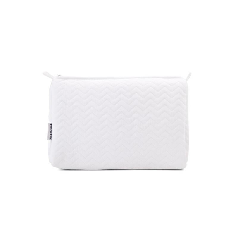 Bebek Çantası - Chevron White Tuvalet Çantası - Poetree Kids