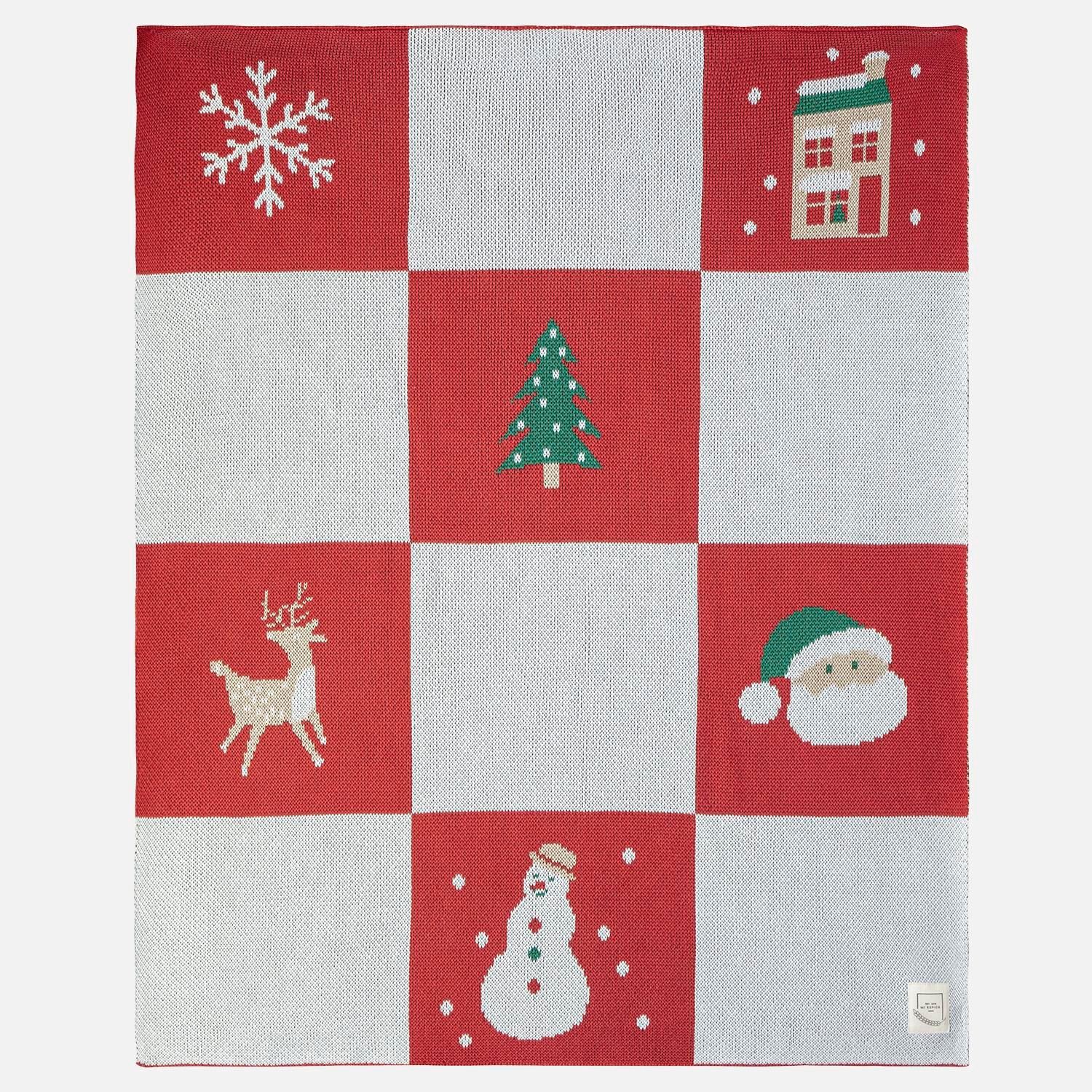 Battaniye - Christmas Triko Örgü Bebek Battaniye - Miespiga