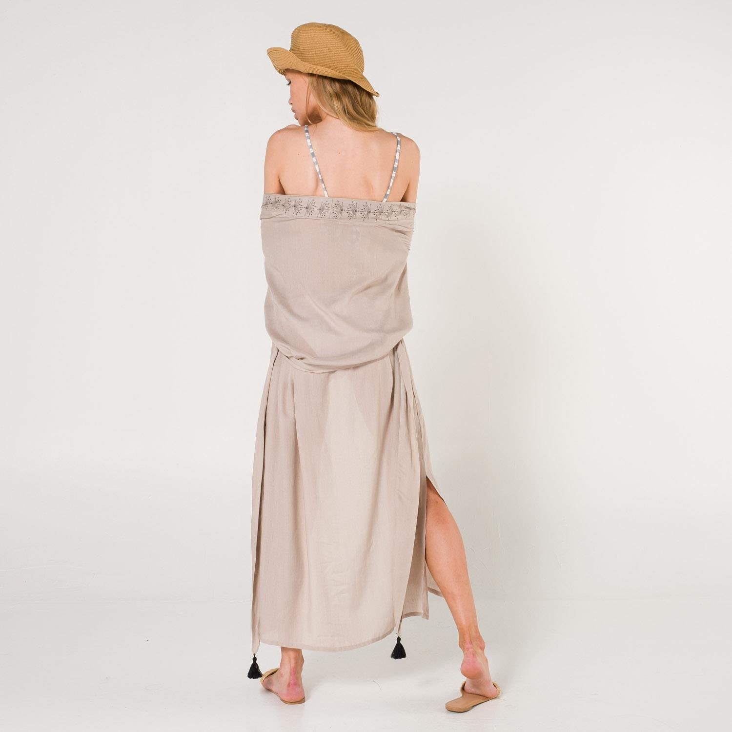 Kimono - Eli Kadın Pul Baskılı Kimono - Miespiga