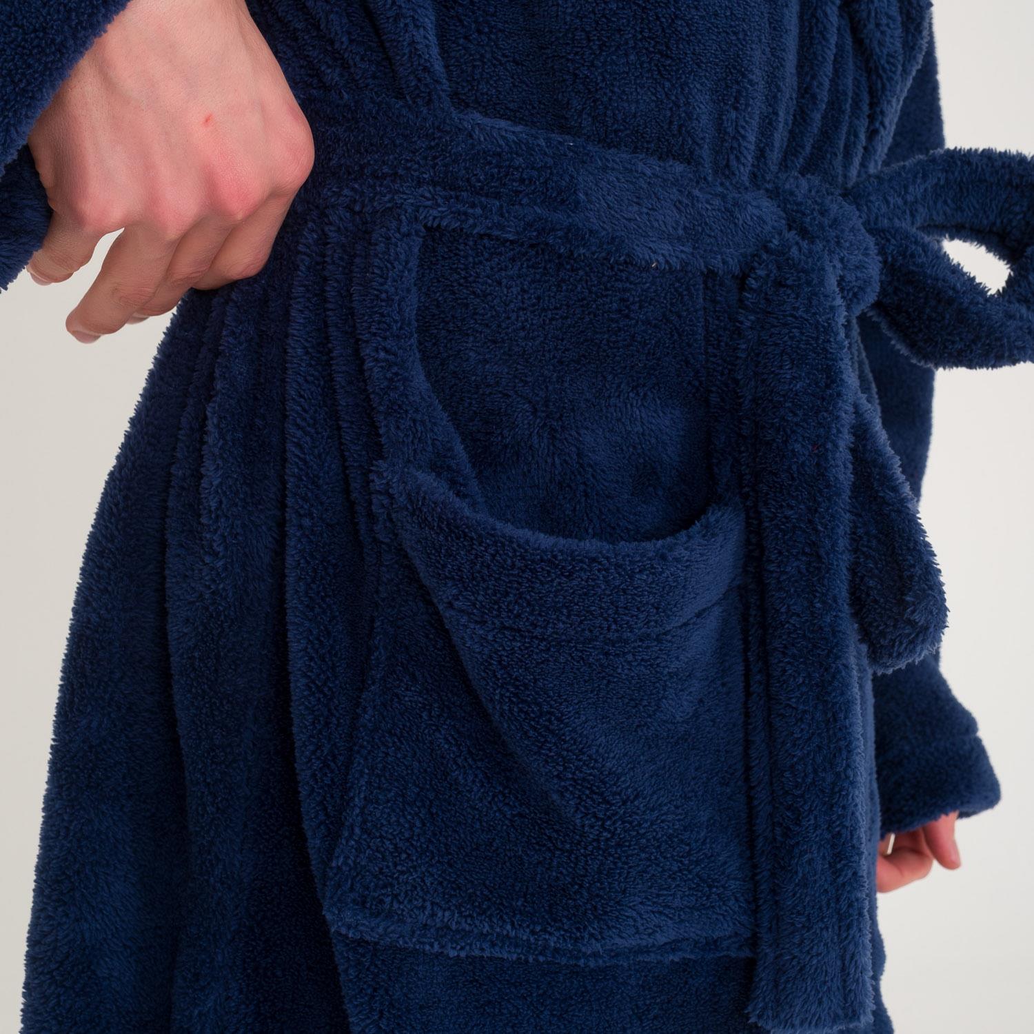 Erkek Sabahlık - Erkek Uzun Welsoft Kapüşonlu Sabahlık - Miespiga