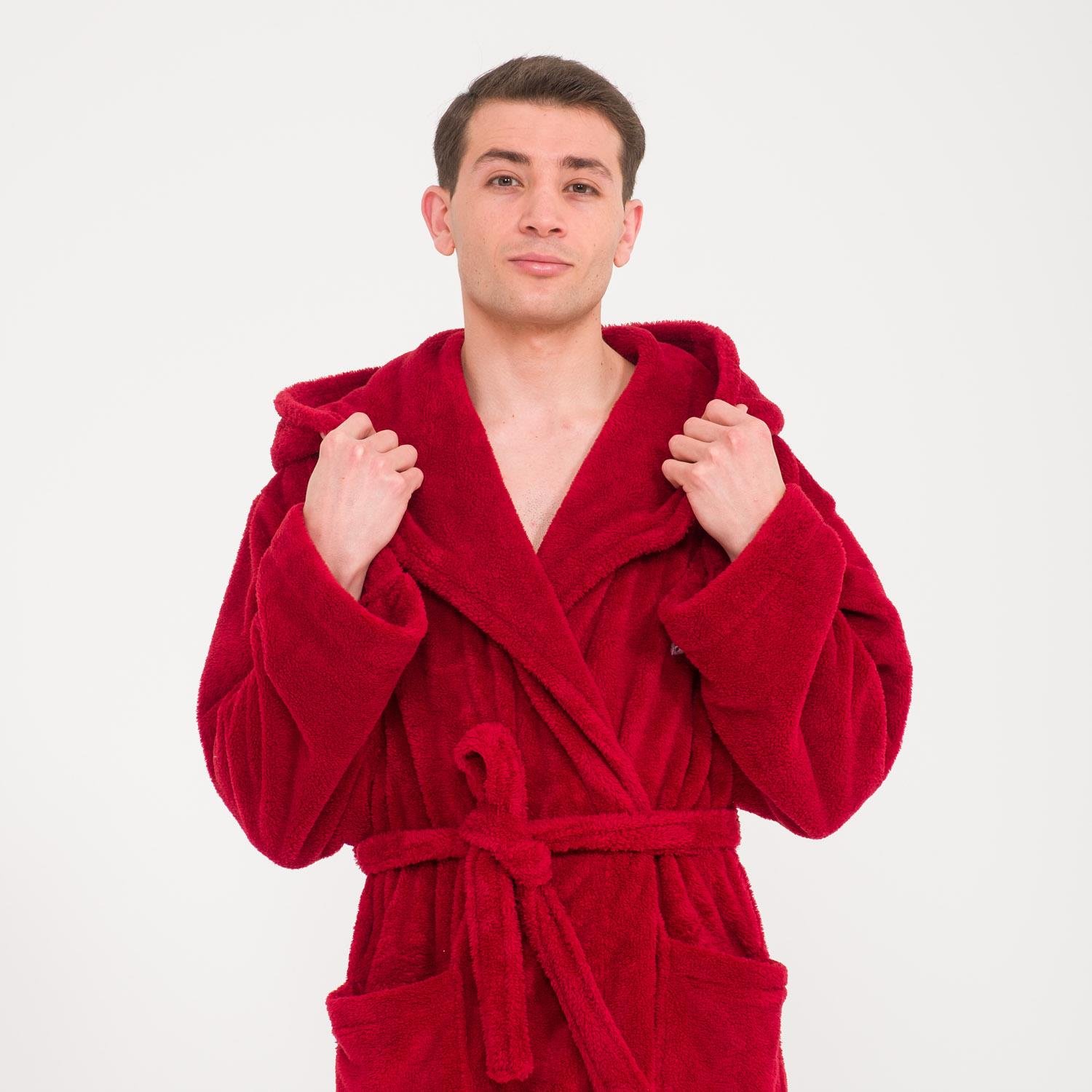 Erkek Sabahlık - Erkek Uzun Welsoft Kapüşonlu Sabahlık - Miespiga