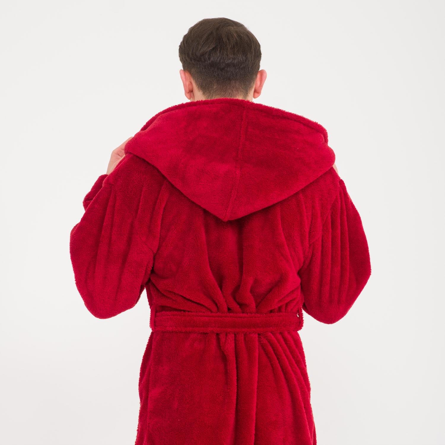 Erkek Sabahlık - Erkek Uzun Welsoft Kapüşonlu Sabahlık - Miespiga