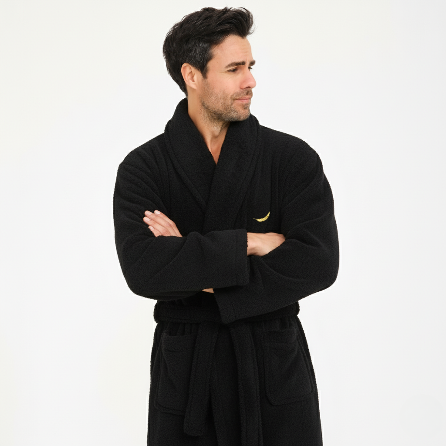 Erkek Sabahlık - Erkek Welsoft Şal Yaka Polar Sabahlık - Miespiga