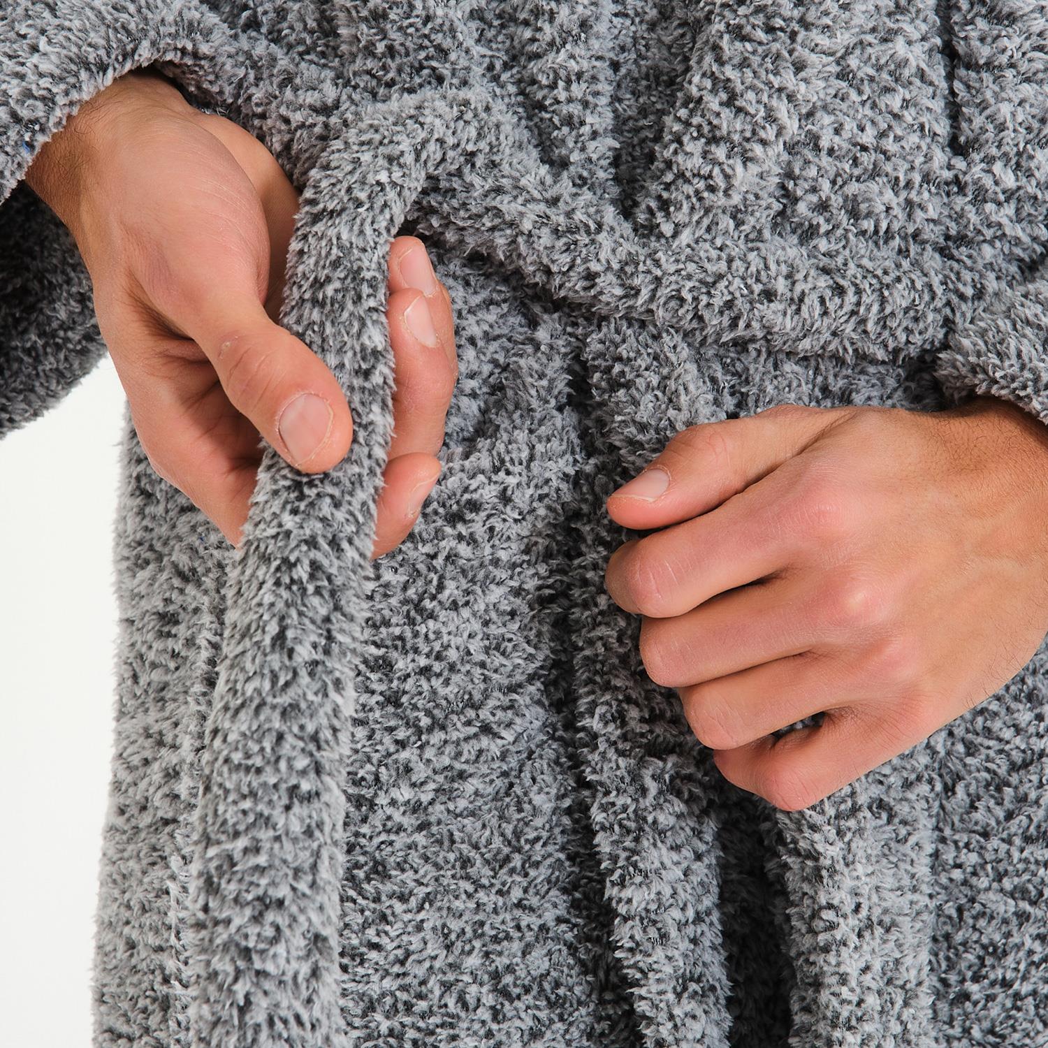 Erkek Sabahlık - Erkek Welsoft Şal Yaka Polar Sabahlık - Miespiga