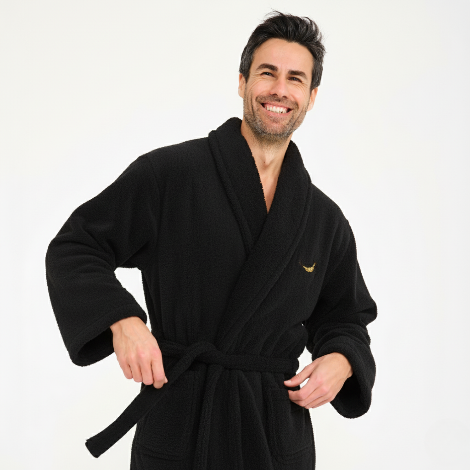 Erkek Sabahlık - Erkek Welsoft Şal Yaka Polar Sabahlık - Miespiga