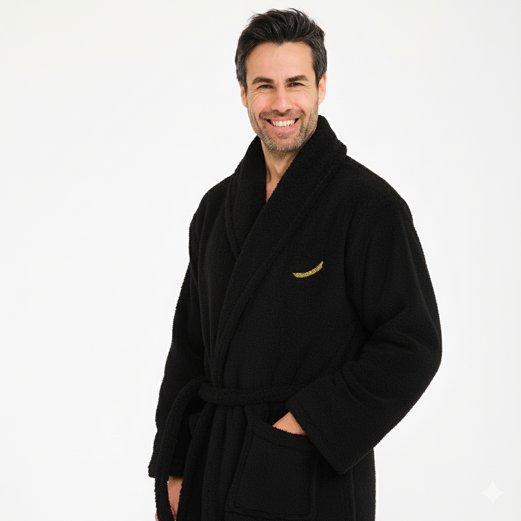 Erkek Sabahlık - Erkek Welsoft Şal Yaka Polar Sabahlık - Miespiga