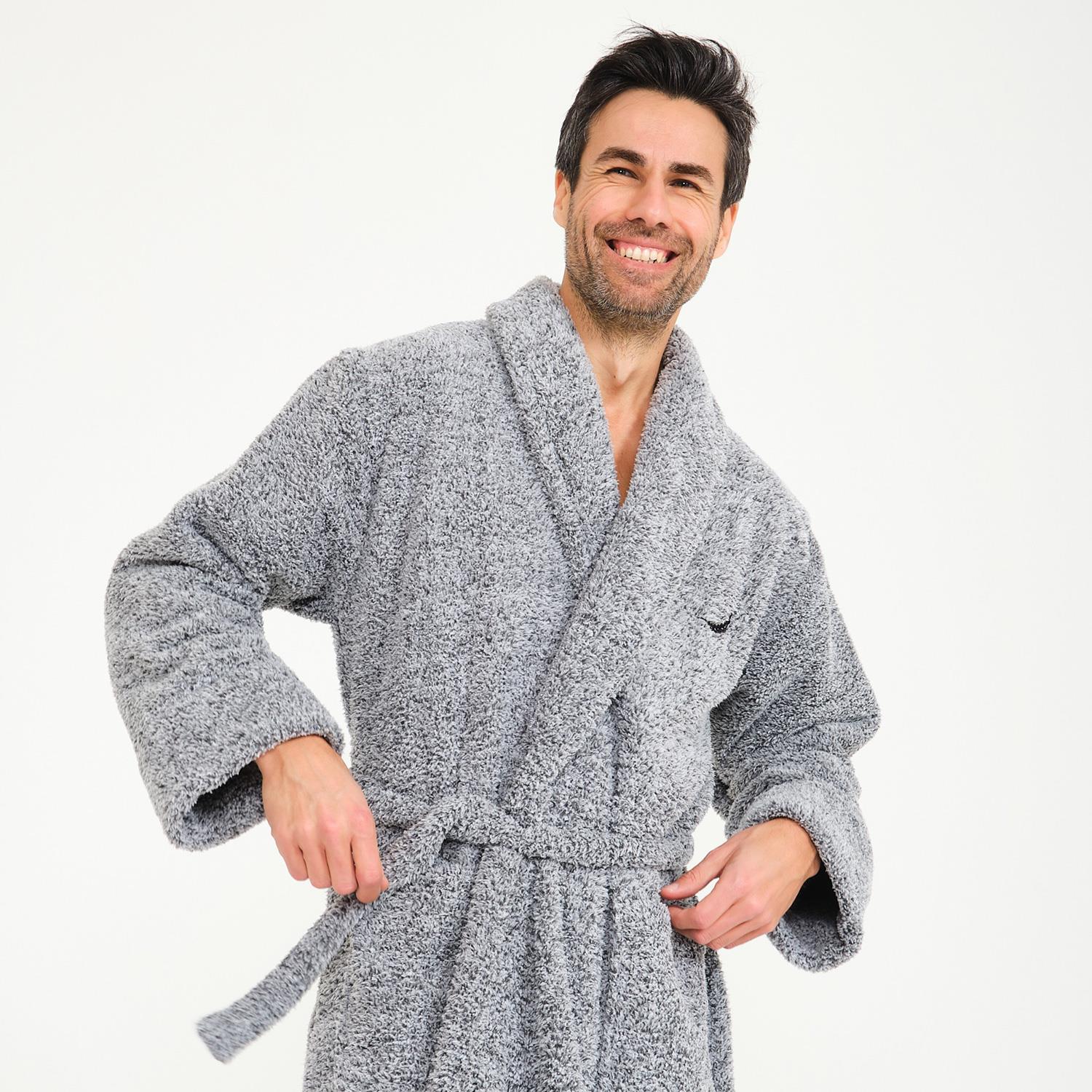 Erkek Sabahlık - Erkek Welsoft Şal Yaka Polar Sabahlık - Miespiga
