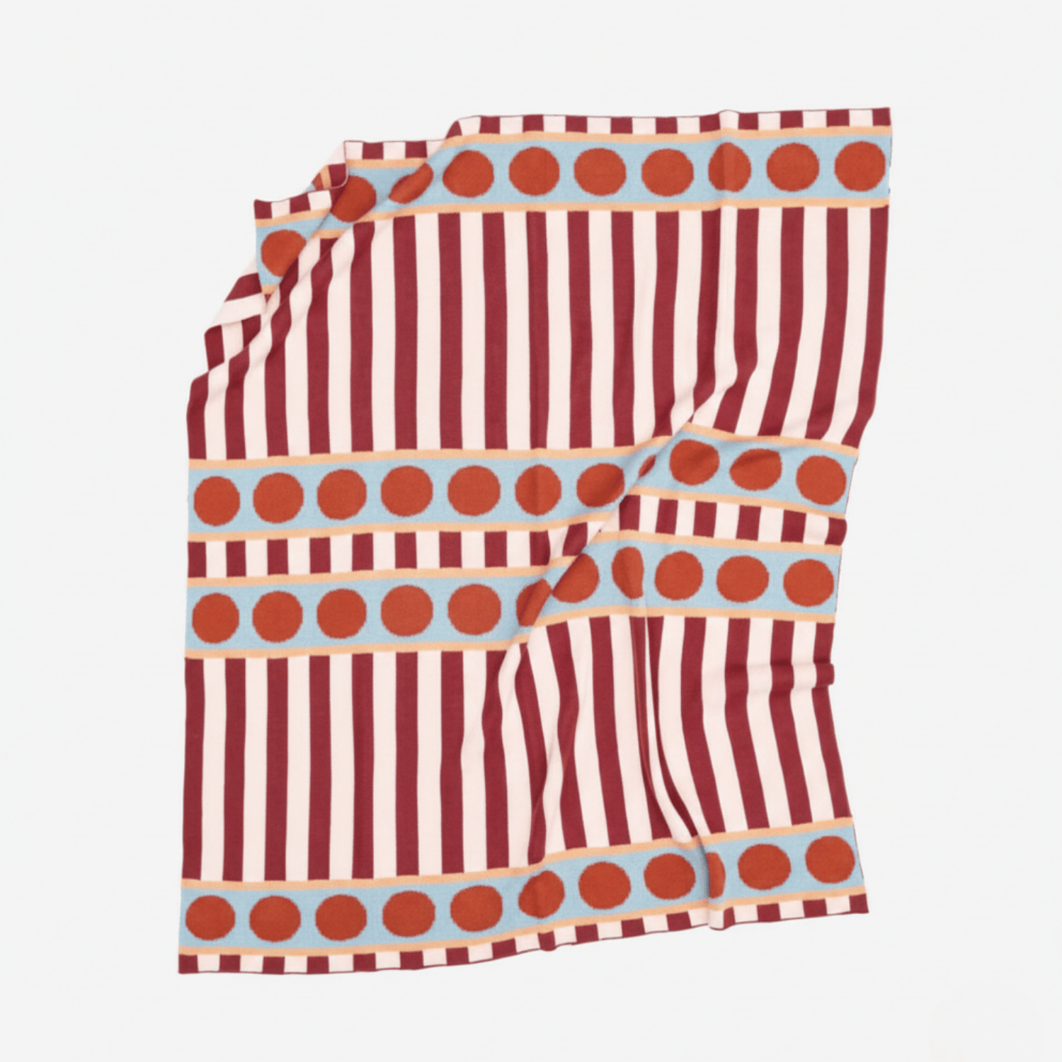 Battaniye - Geometrik Desenli Modern Triko Battaniye - Yumuşak Dokulu Koltuk Örtüsü ve Tv Battaniyesi (130×170 cm) - Miespiga